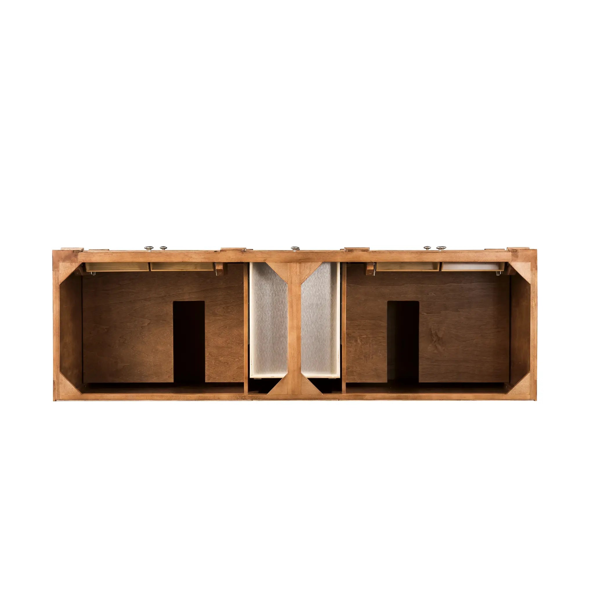 72" Bristol Double Vanity in Saddle Brown-Cabinet Only-Not Available image 1