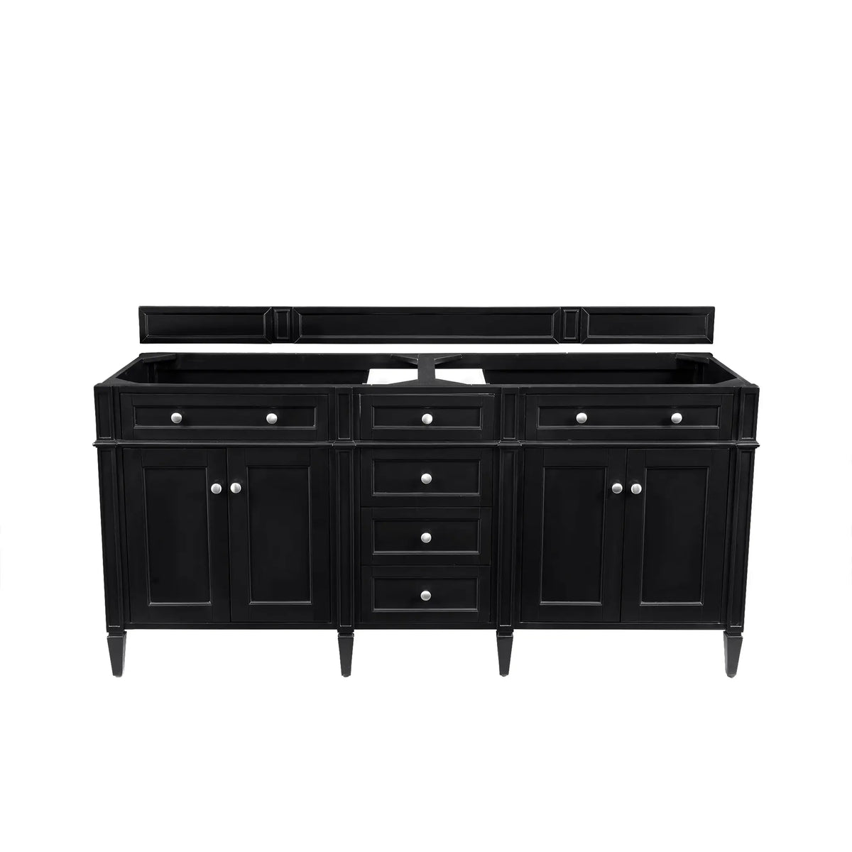 72" Brittany Double Vanity in Black Onyx by James Martin Vanities