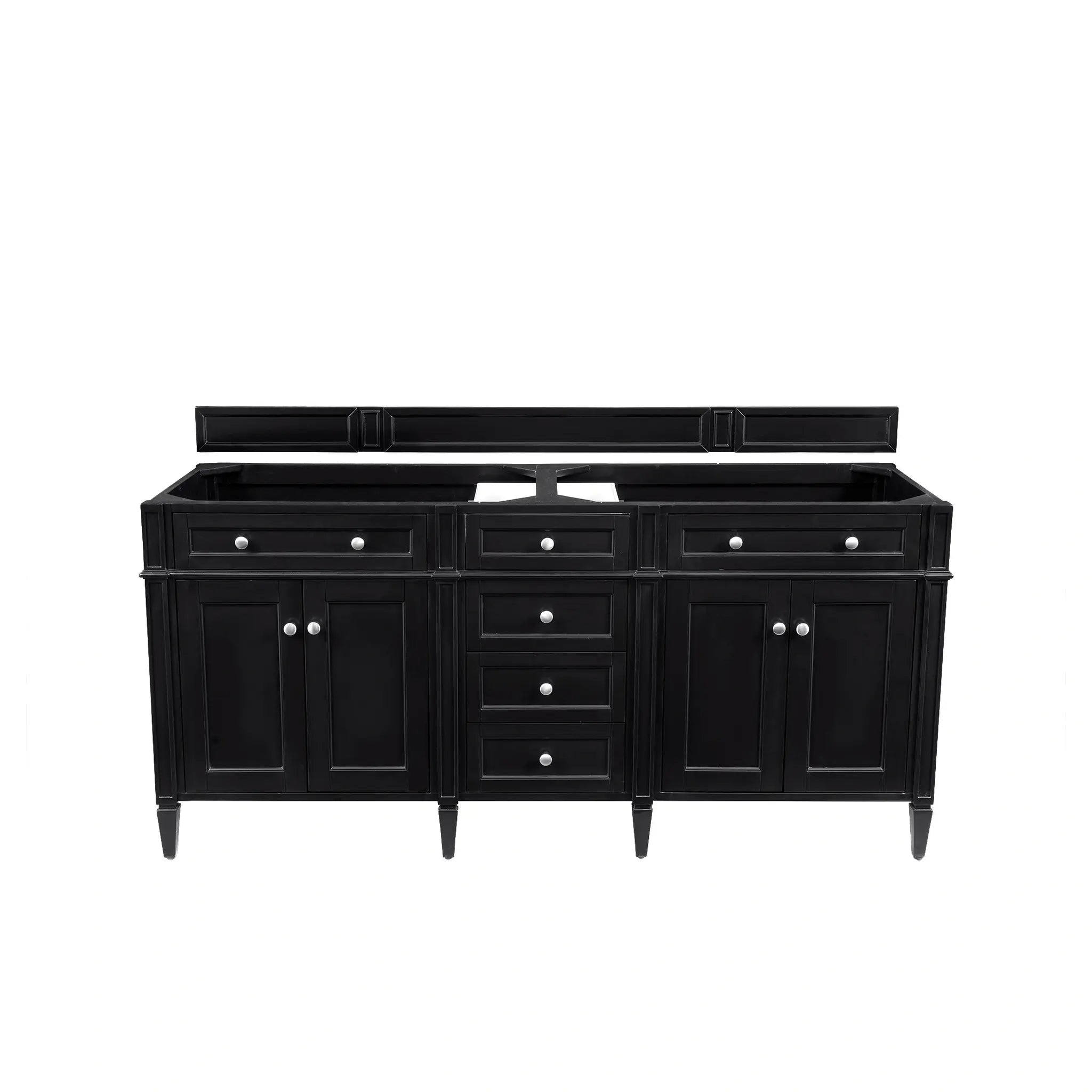 72 Brittany Double Vanity In Black Onyx Standard Phantome Eclos 8 Widespread 2