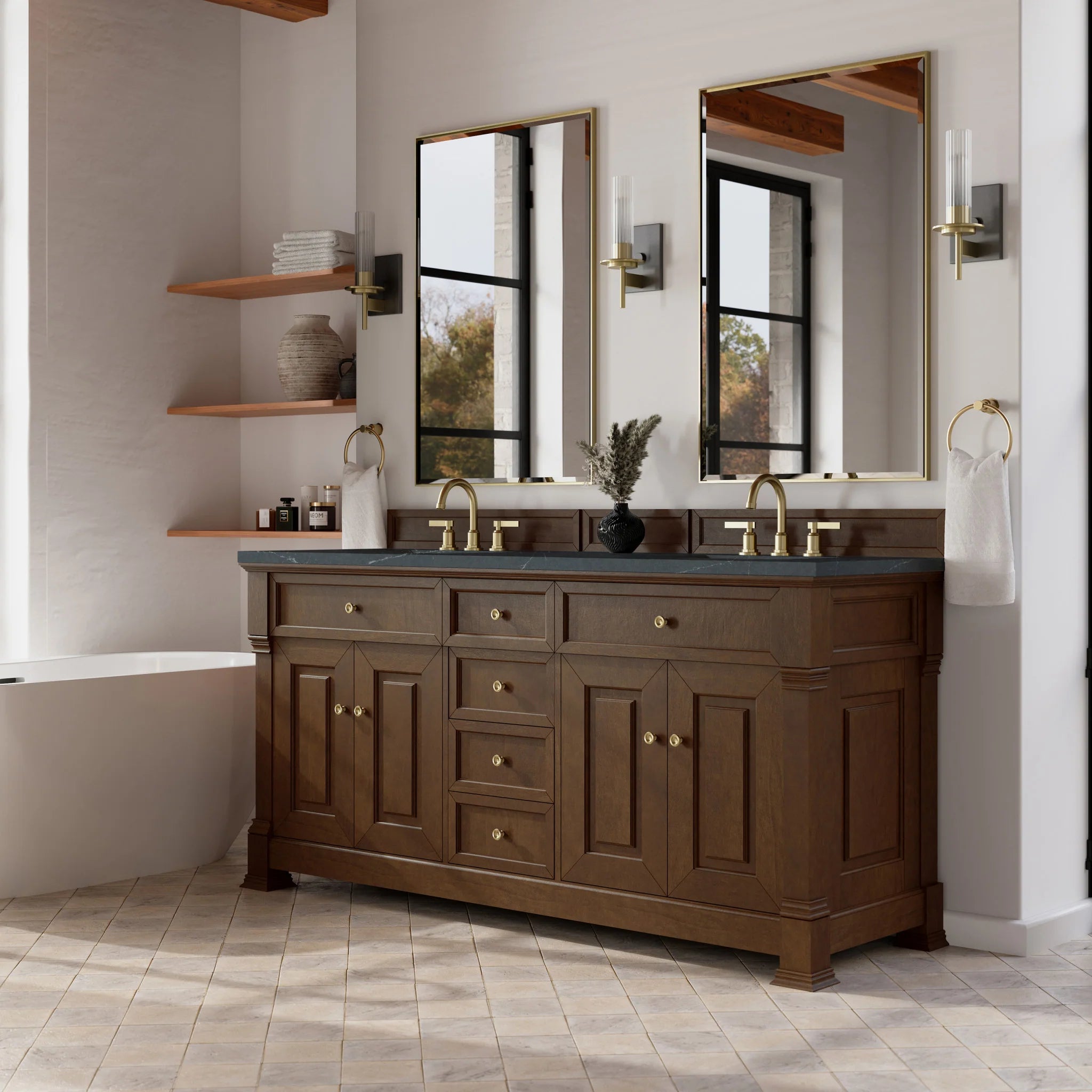 72-brookfield-double-vanity-in-honey-oak-by-james-martin-vanities-charcoal-soapstone-silestone image 7