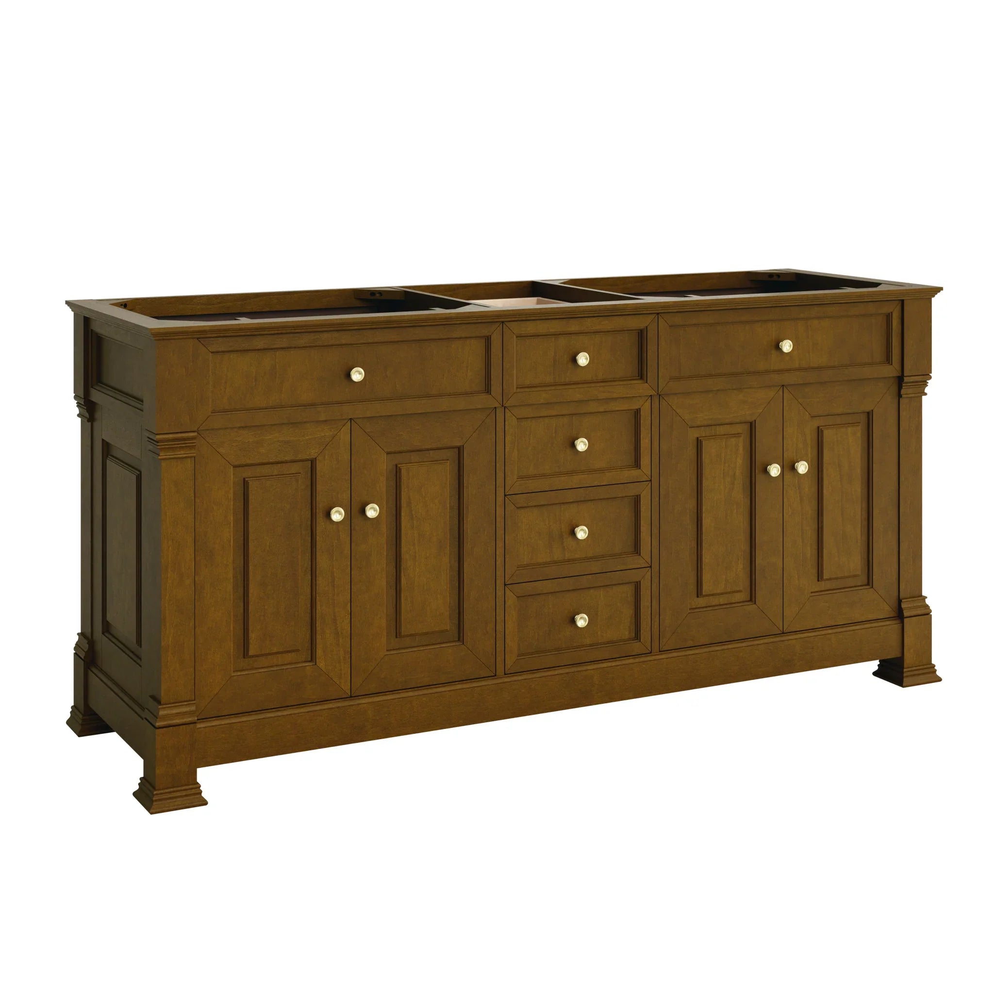 72-brookfield-double-vanity-in-honey-oak-w-freepower-wireless-charger-by-james-martin-vanities-siberian-silestone image 2