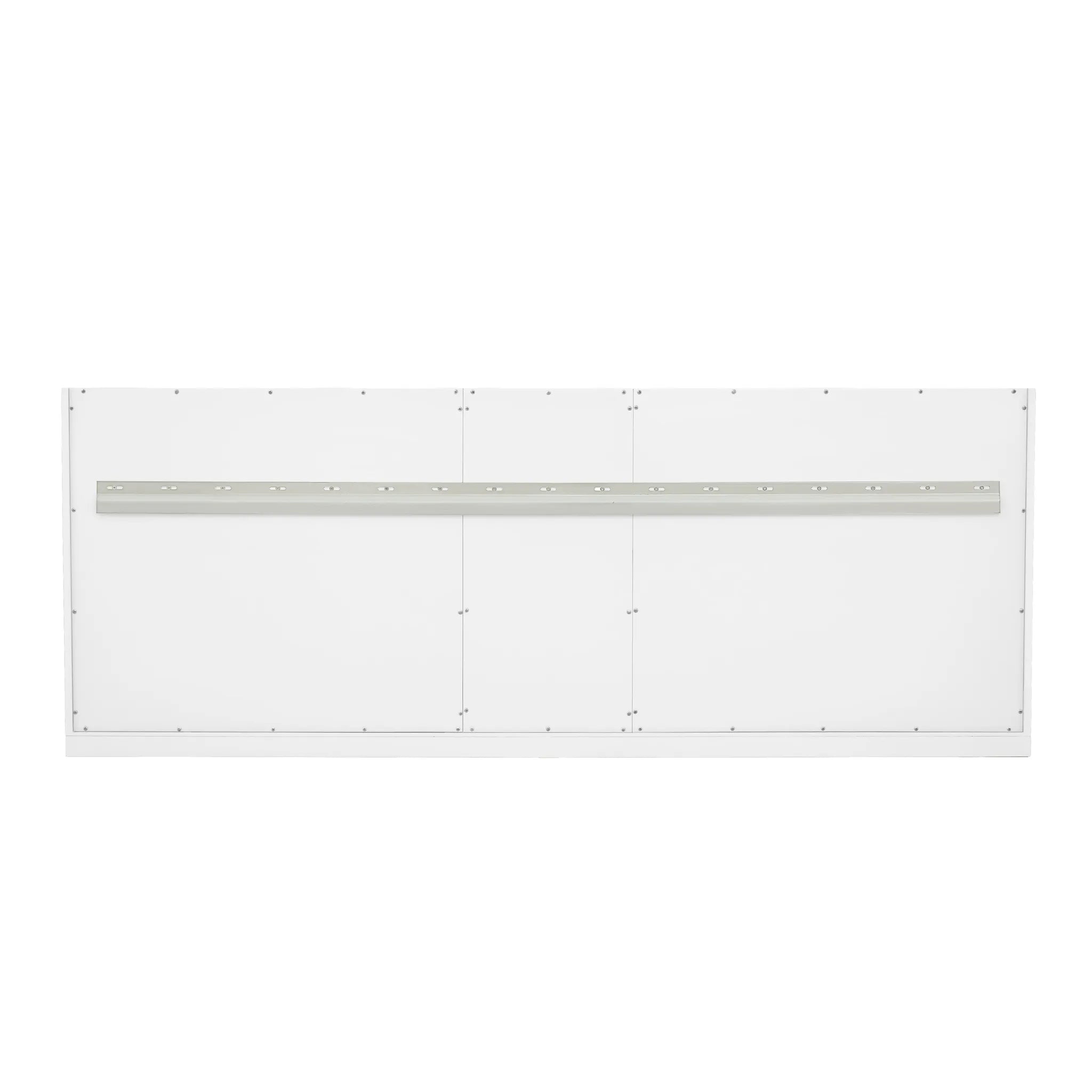 72" Chicago Double Vanity in Glossy White-Ethereal Noctis Silestone-8" Widespread image 11