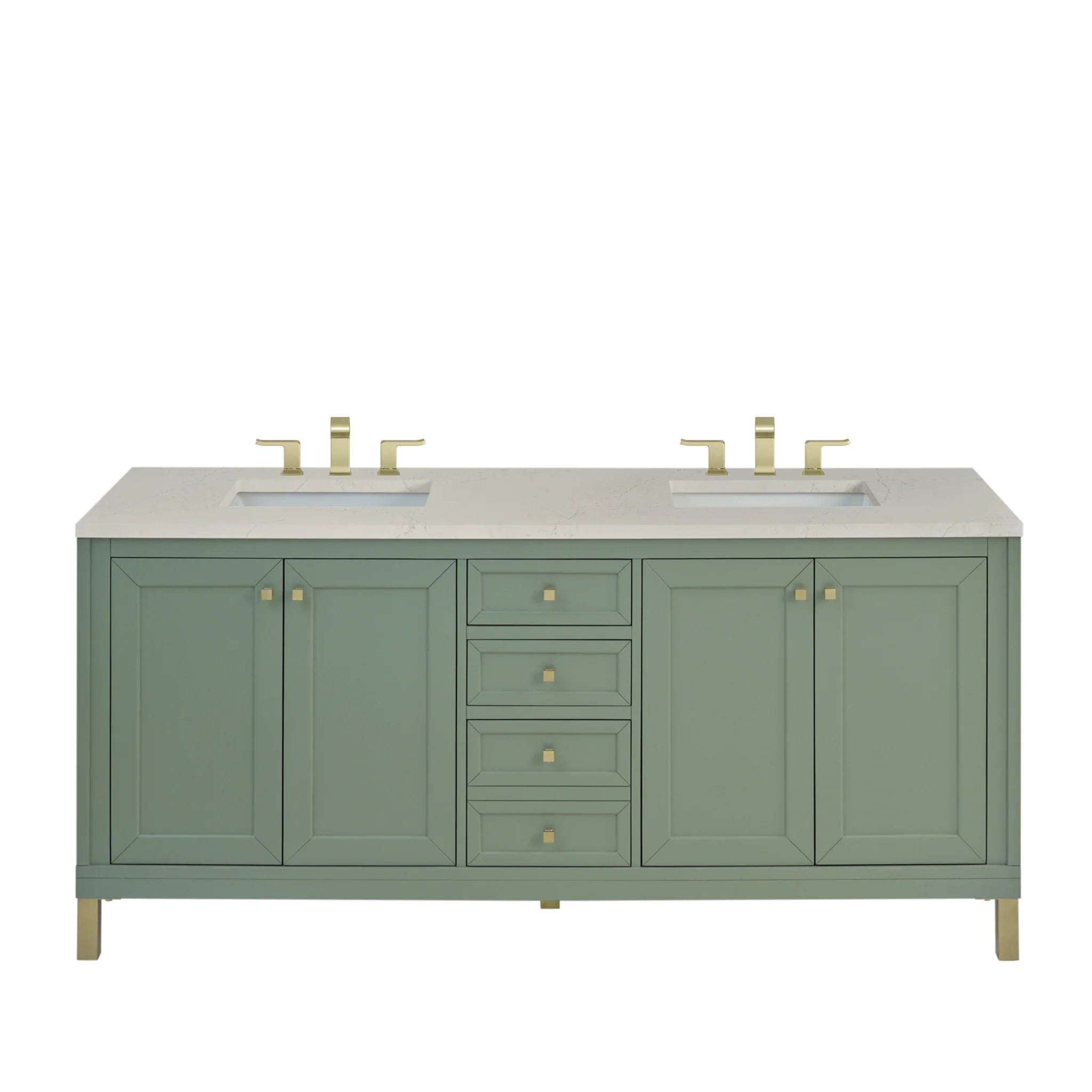 72-chicago-double-vanity-in-smokey-celadon-w-freepower-wireless-charger-by-james-martin-vanities-siberian-silestone image 1