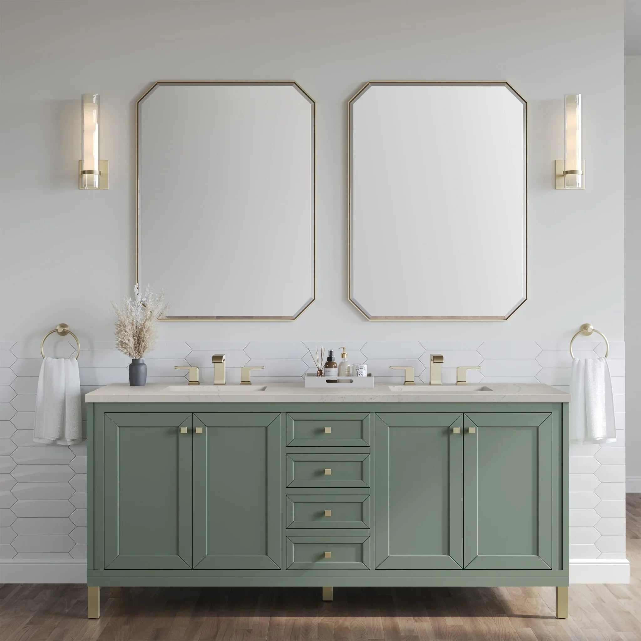 72-chicago-double-vanity-in-smokey-celadon-w-freepower-wireless-charger-by-james-martin-vanities-siberian-silestone image 4