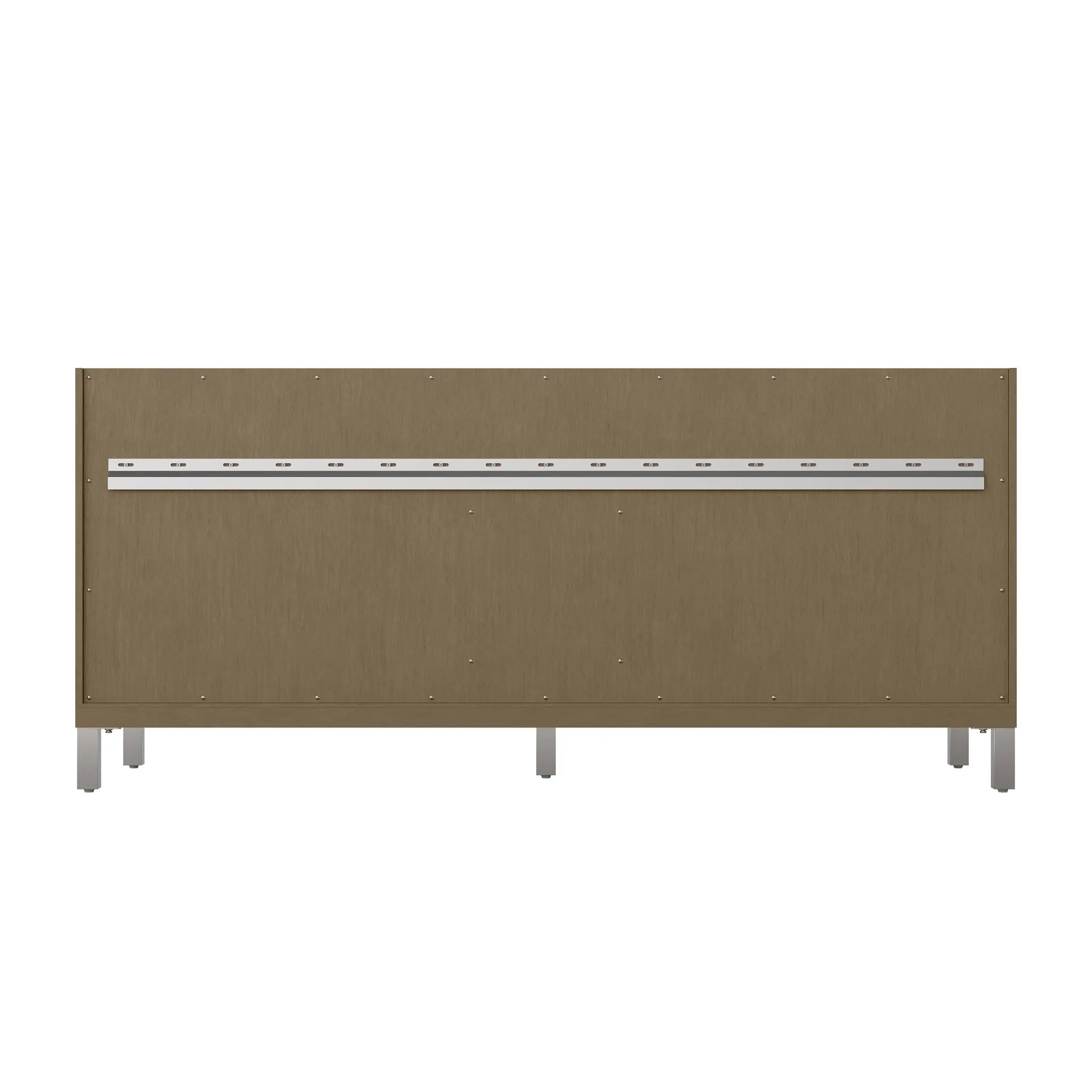 72" Chicago Double Vanity in Walnut Whisper, w/FreePower Wireless Charger-Parisien Bleu Silestone-8" Widespread image 13