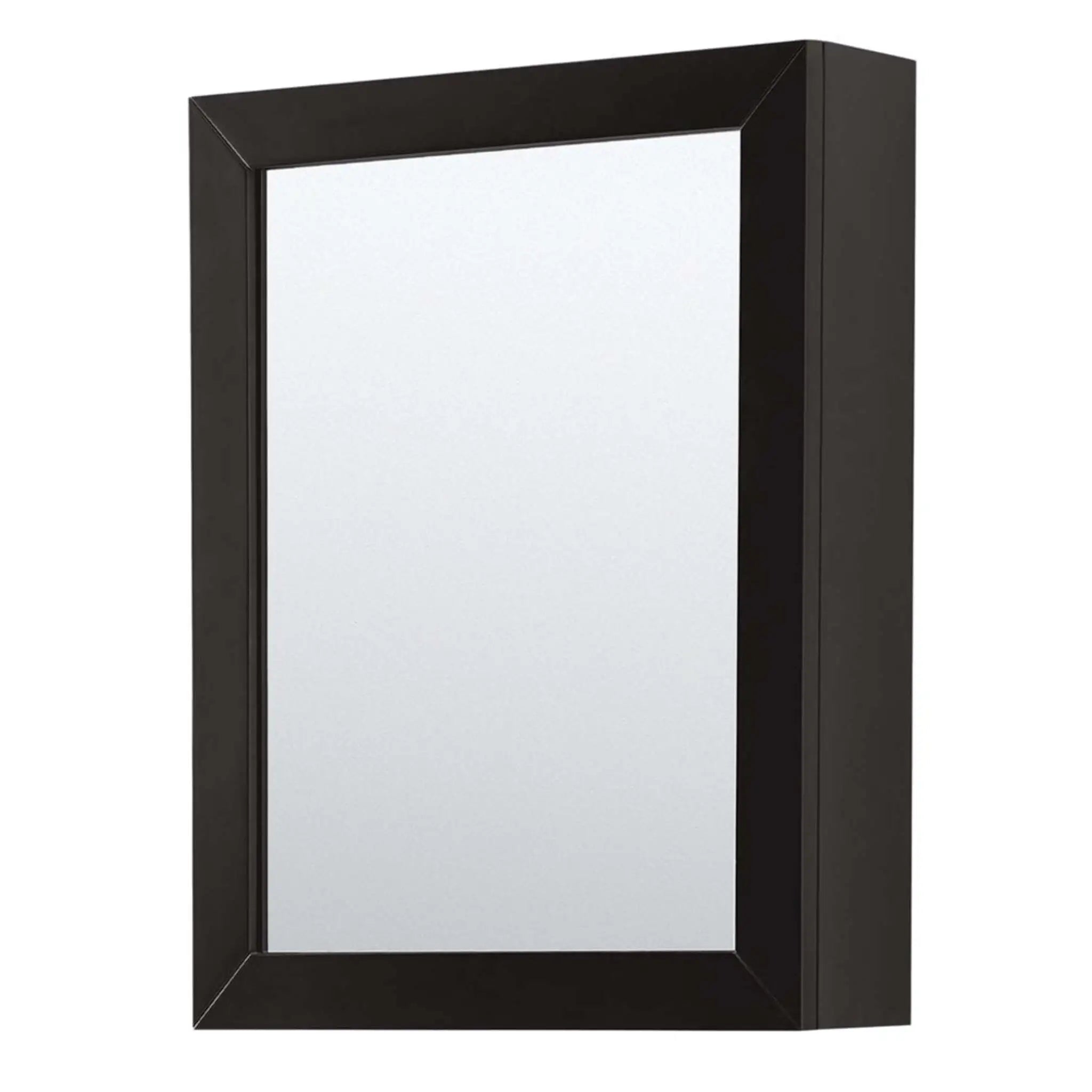 72" Daria Double Bathroom Vanity in Dark Espresso with Matte Black Trim & Medicine Cabinet by Wyndham