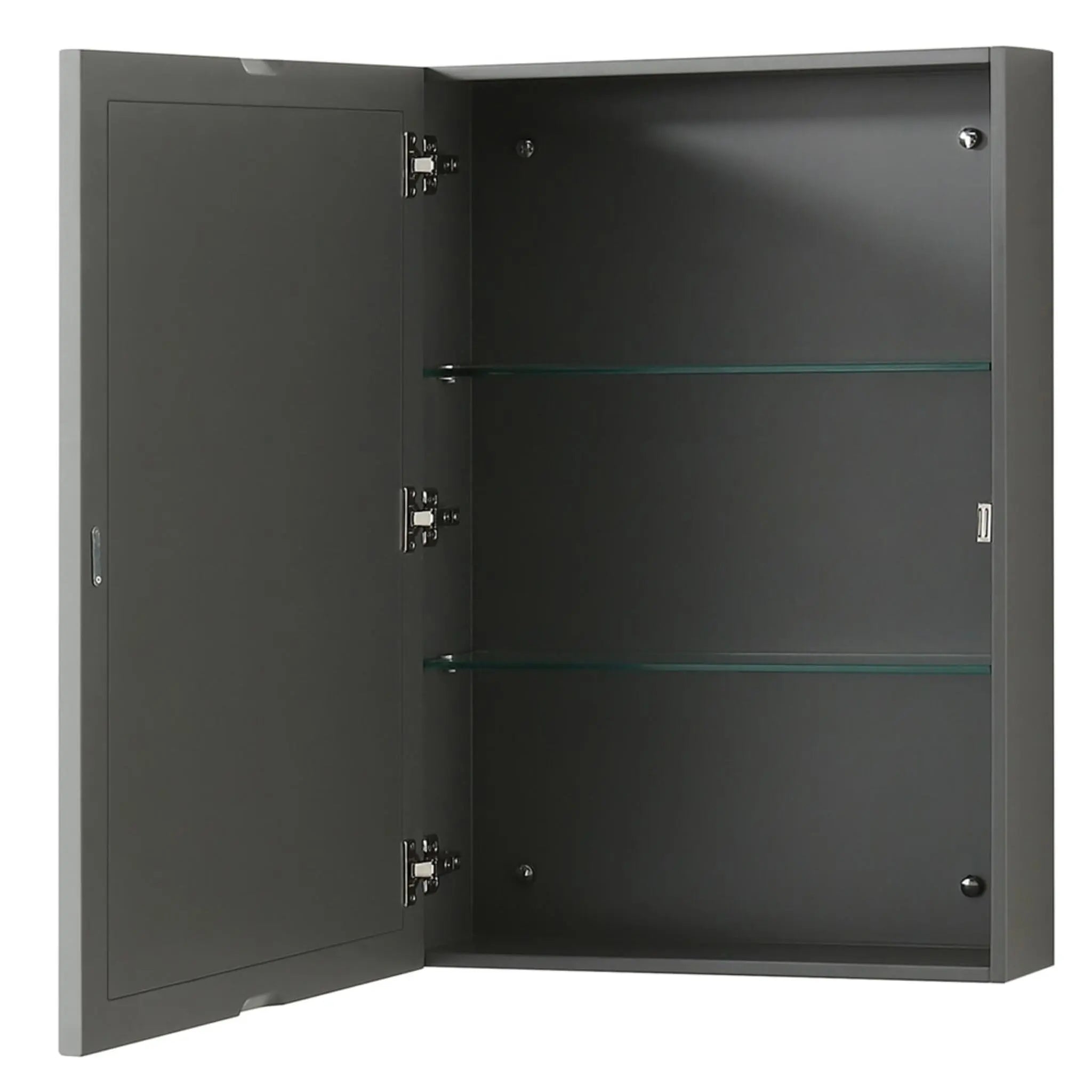 72" Deborah Double Bathroom Vanity in Dark Gray with Polished Chrome Trim & Medicine Cabinet by Wyndham