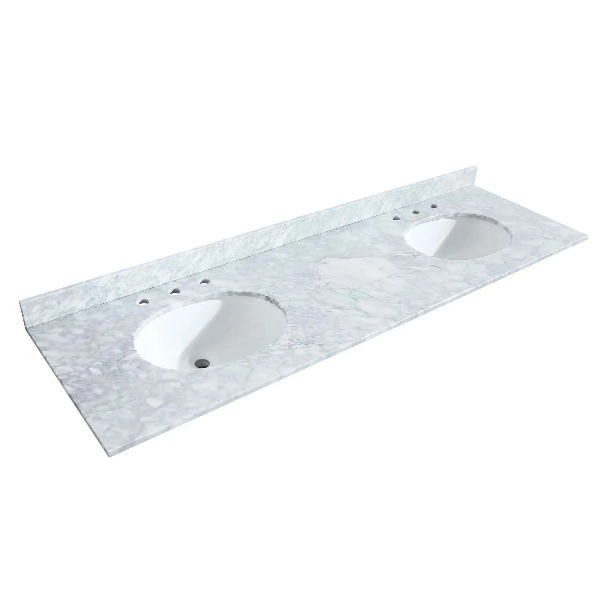72" Deborah Double Bathroom Vanity in White with Polished Chrome Trim by Wyndham