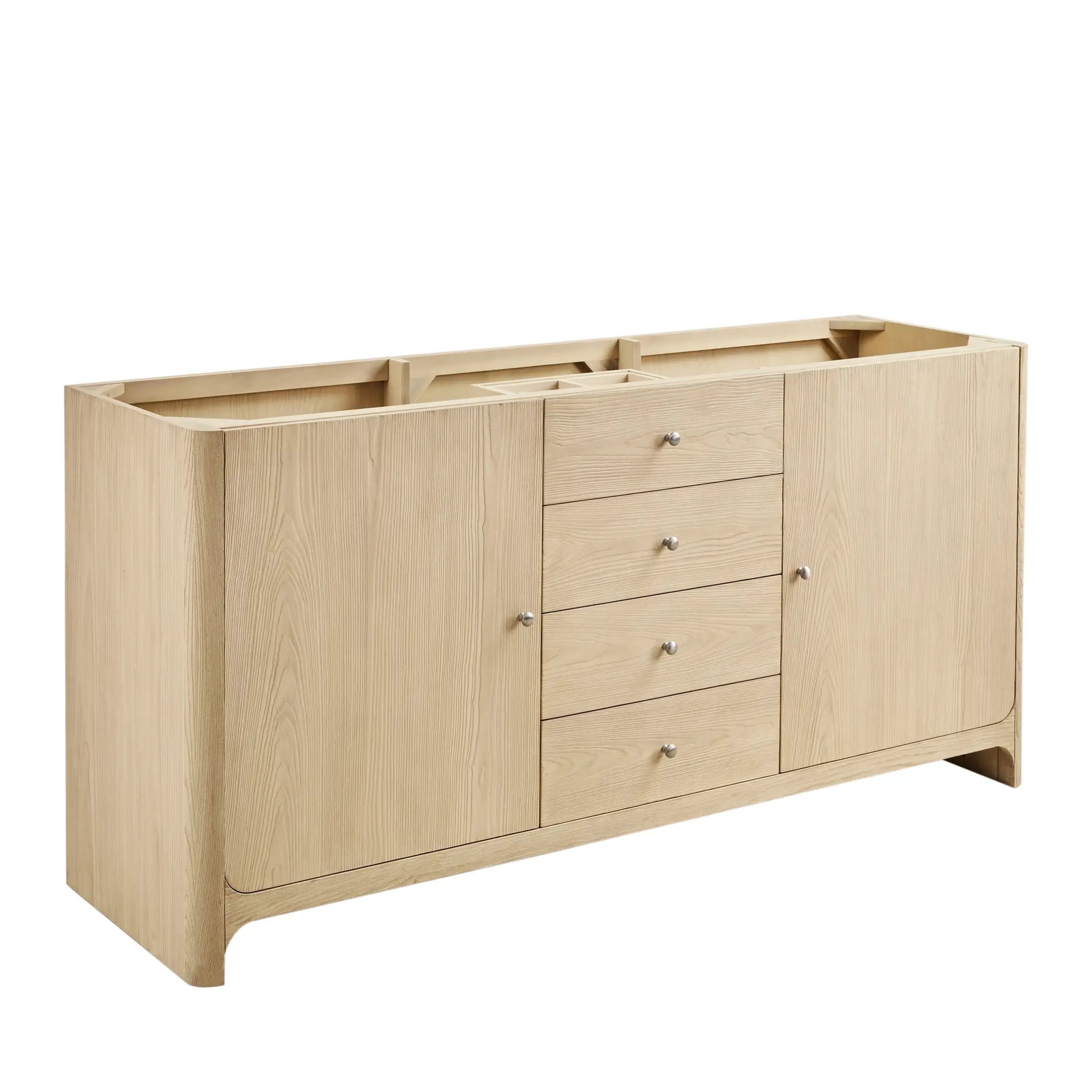 72 Gracyn Double Vanity In Coastal Driftwood Standard Cabinet Only No Top 1
