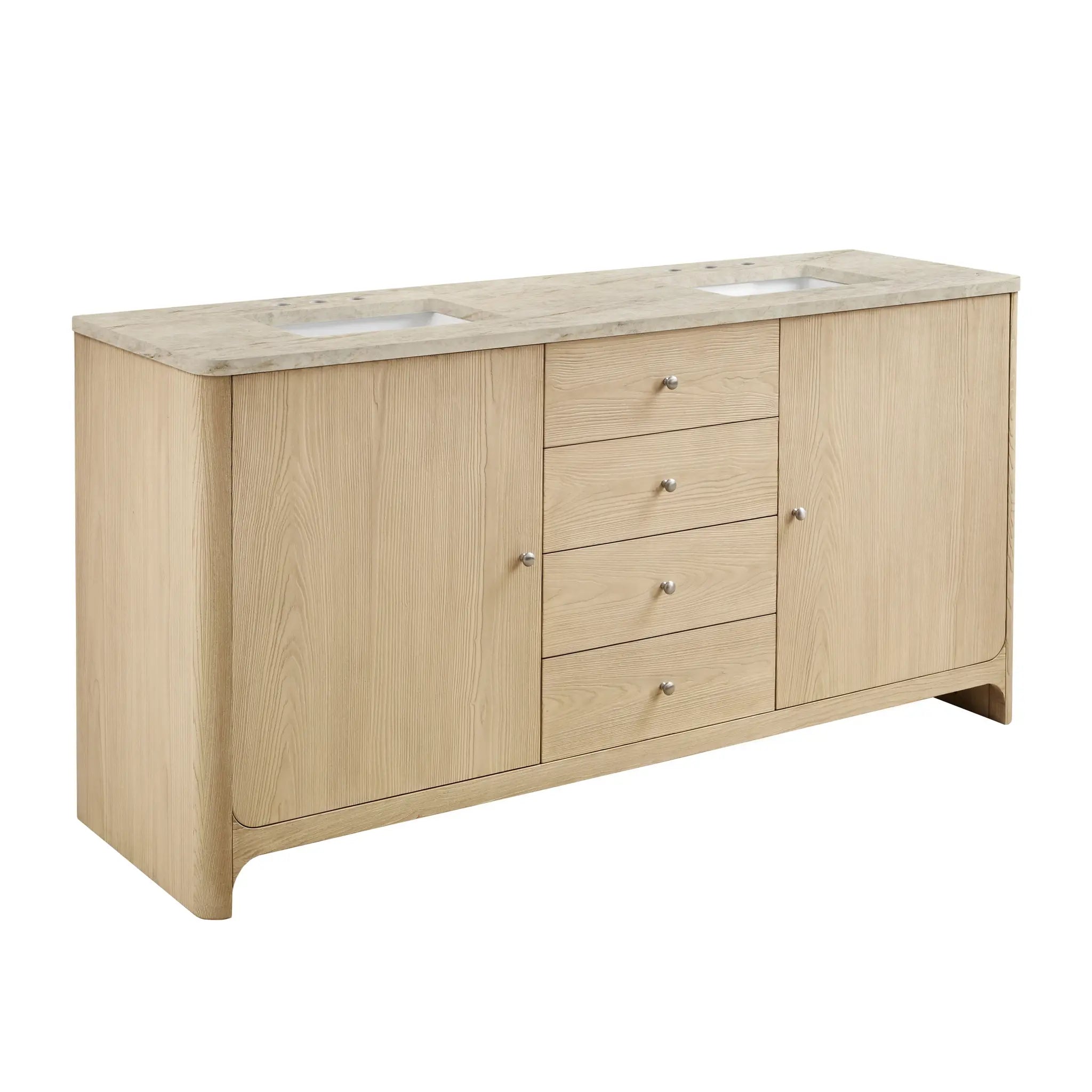 72 Gracyn Double Vanity In Coastal Driftwood Standard Tajnar Eclos 8 Widespread 6