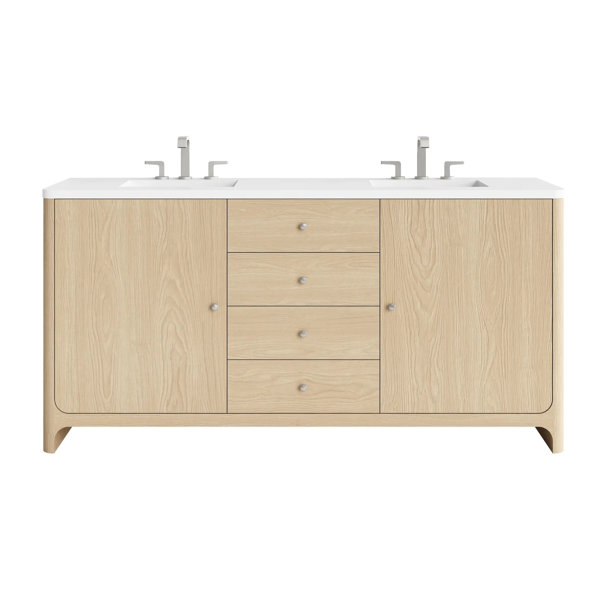 72 Gracyn Double Vanity In Coastal Driftwood Standard White Zeus Silestone 8 Widespread 1