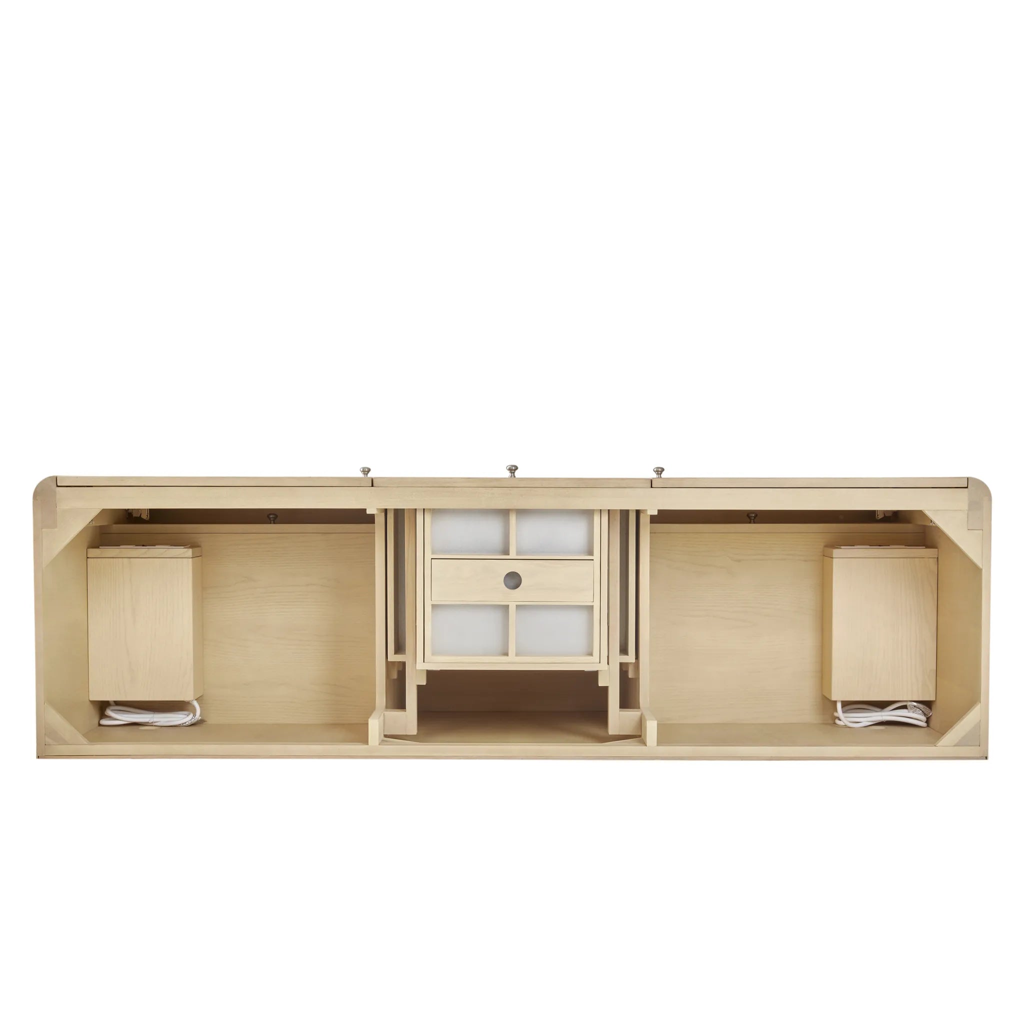 72" Gracyn Double Vanity in Coastal Driftwood-Victorian Silver Silestone-8" Widespread image 2