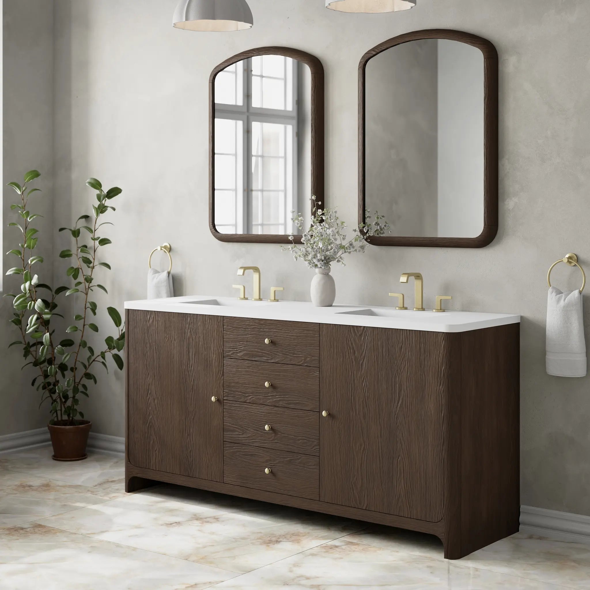 72 Gracyn Double Vanity In Sable Standard White Zeus Silestone 8 Widespread 3