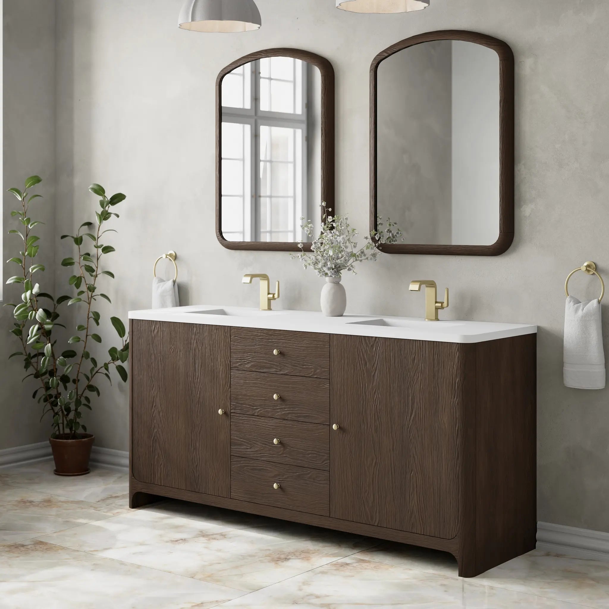 72 Gracyn Double Vanity In Sable Standard White Zeus Silestone Single Hole 4