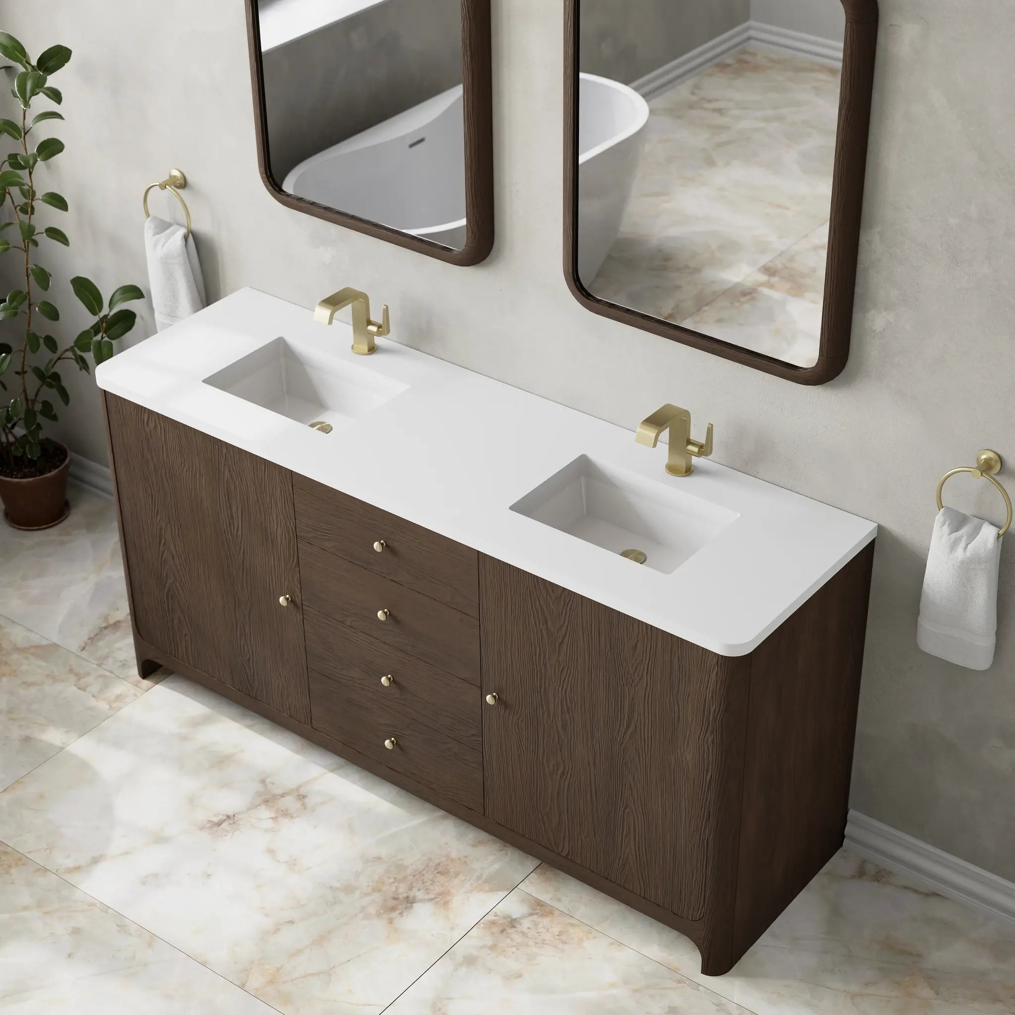 72 Gracyn Double Vanity In Sable Standard White Zeus Silestone Single Hole 7