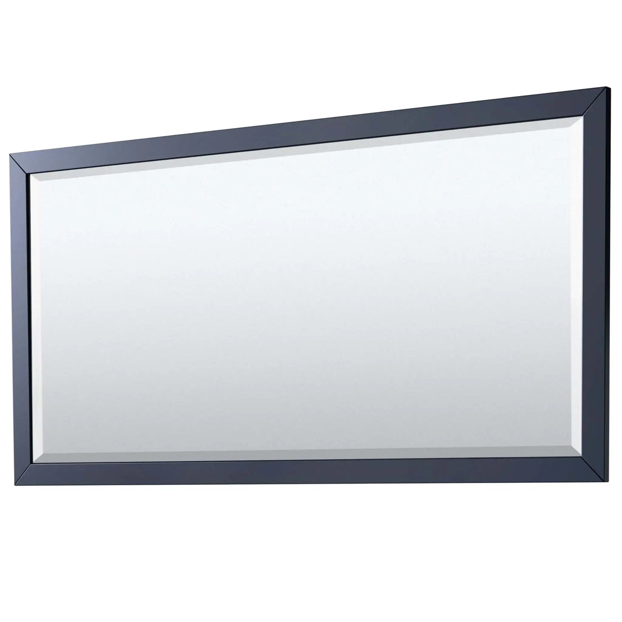 72" Icon Double Bathroom Vanity in Dark Blue with Brushed Nickel Trim & 70" Mirror by Wyndham