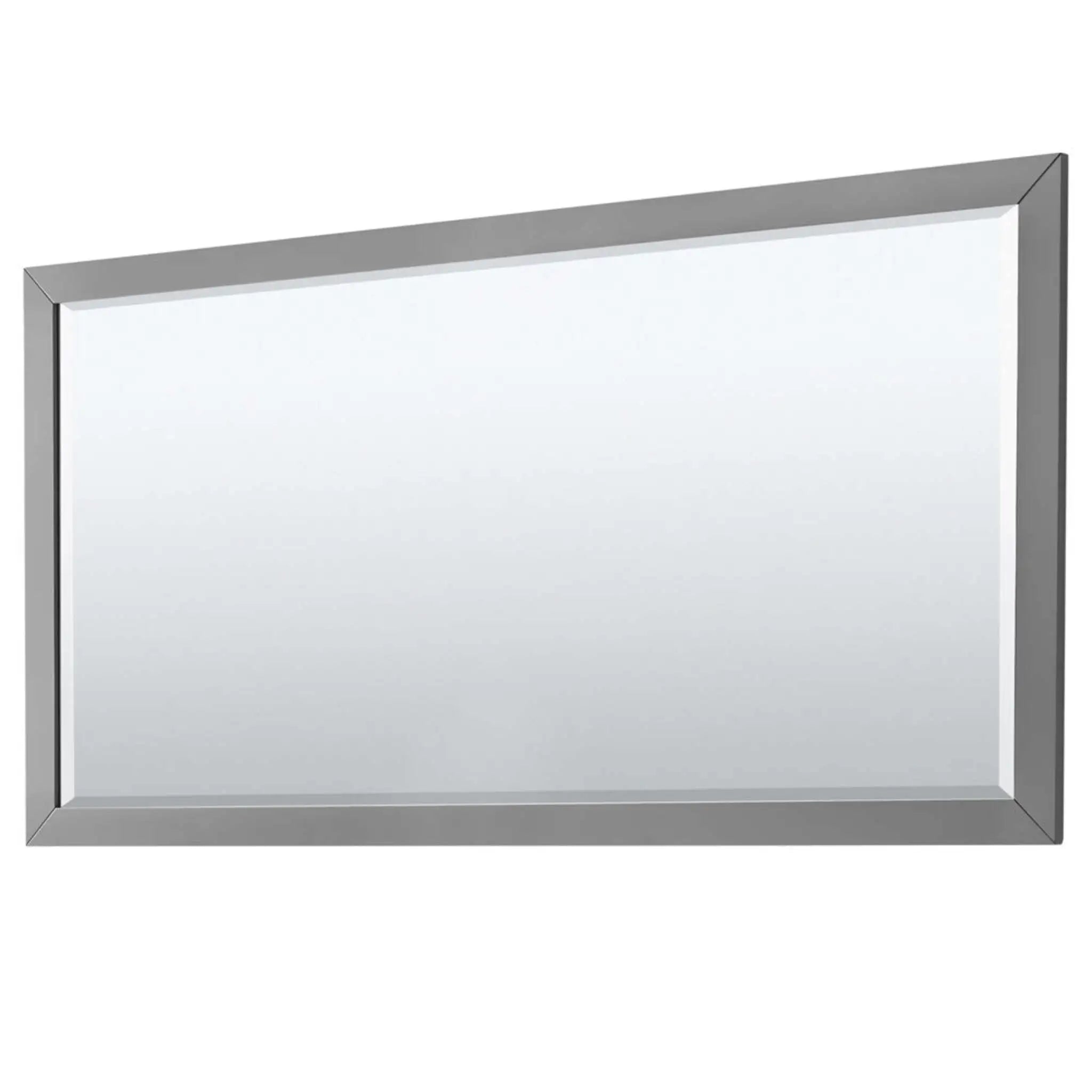 72" Icon Double Bathroom Vanity in Dark Gray with Brushed Nickel Trim & 70" Mirror by Wyndham