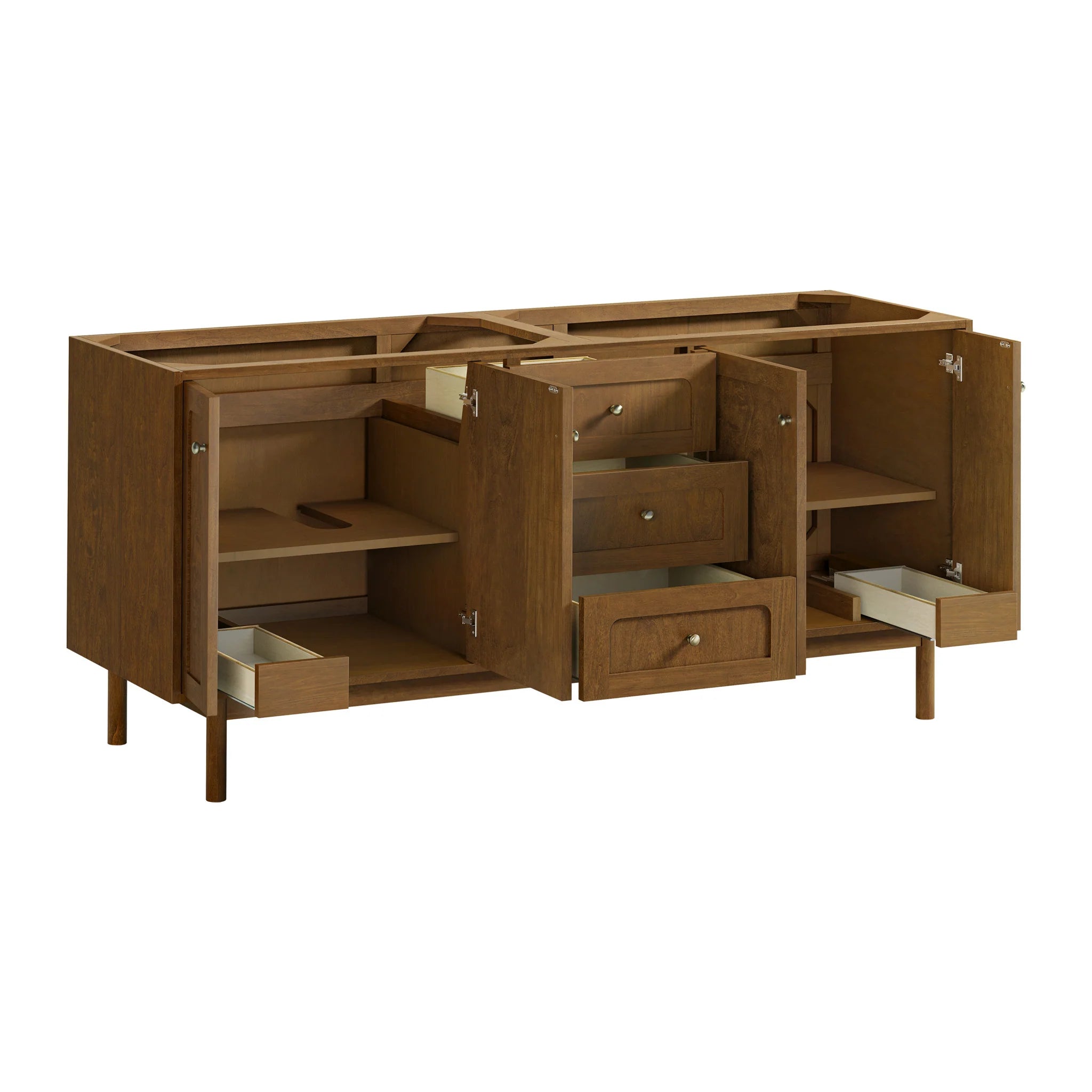 72" Laurent Double Vanity in Honey Oak w/FreePower Wireless Charger by James Martin Vanities-Tajnar Eclos 10