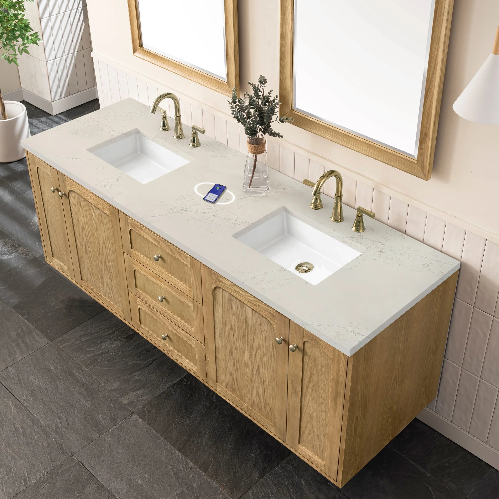 72-laurent-double-vanity-in-light-natural-oak-w-freepower-wireless-charger-by-james-martin-vanities-siberian-silestone image 13