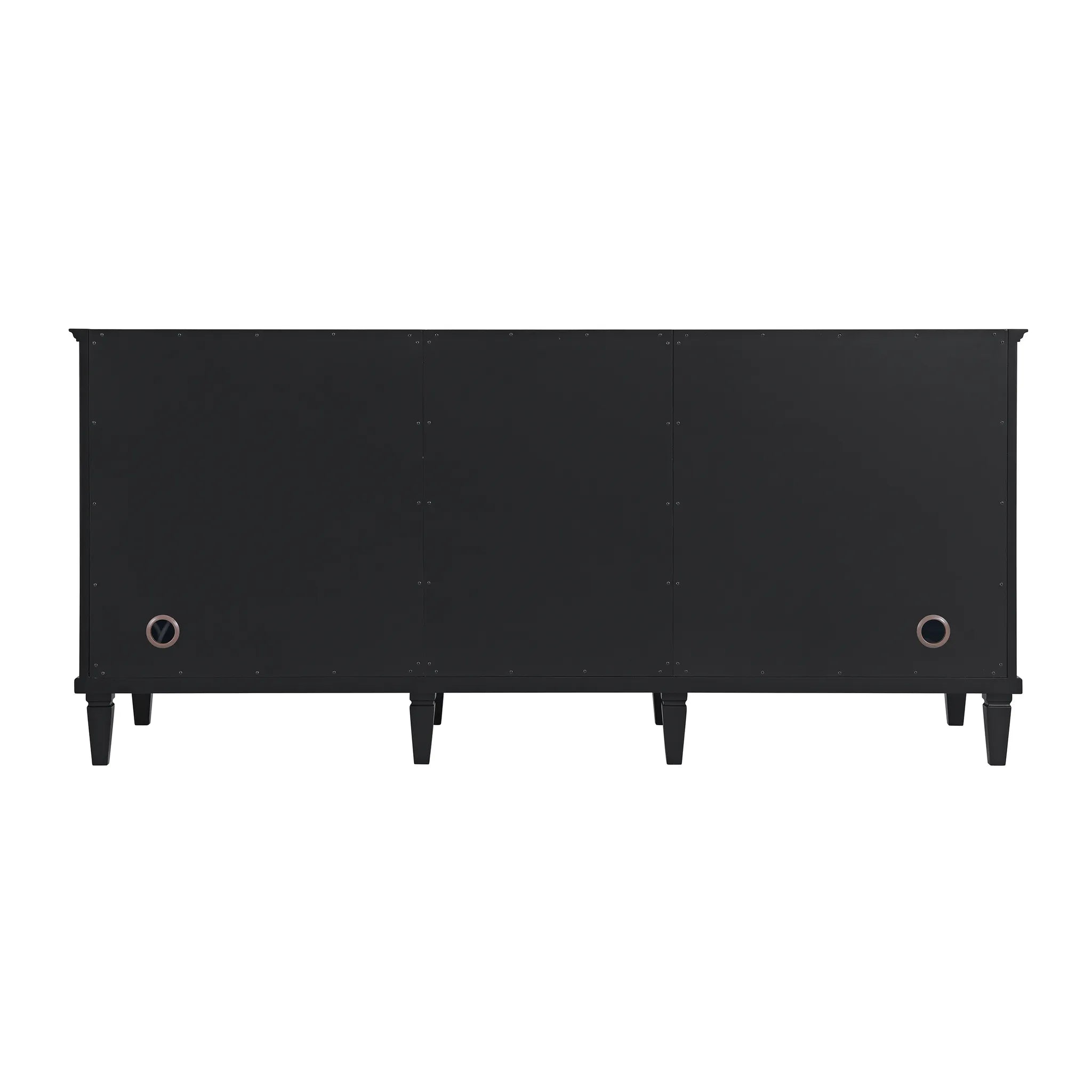72" Lorelai Double Vanity Cabinet in Black Onyx w/ FreePower Wireless Charger image 3