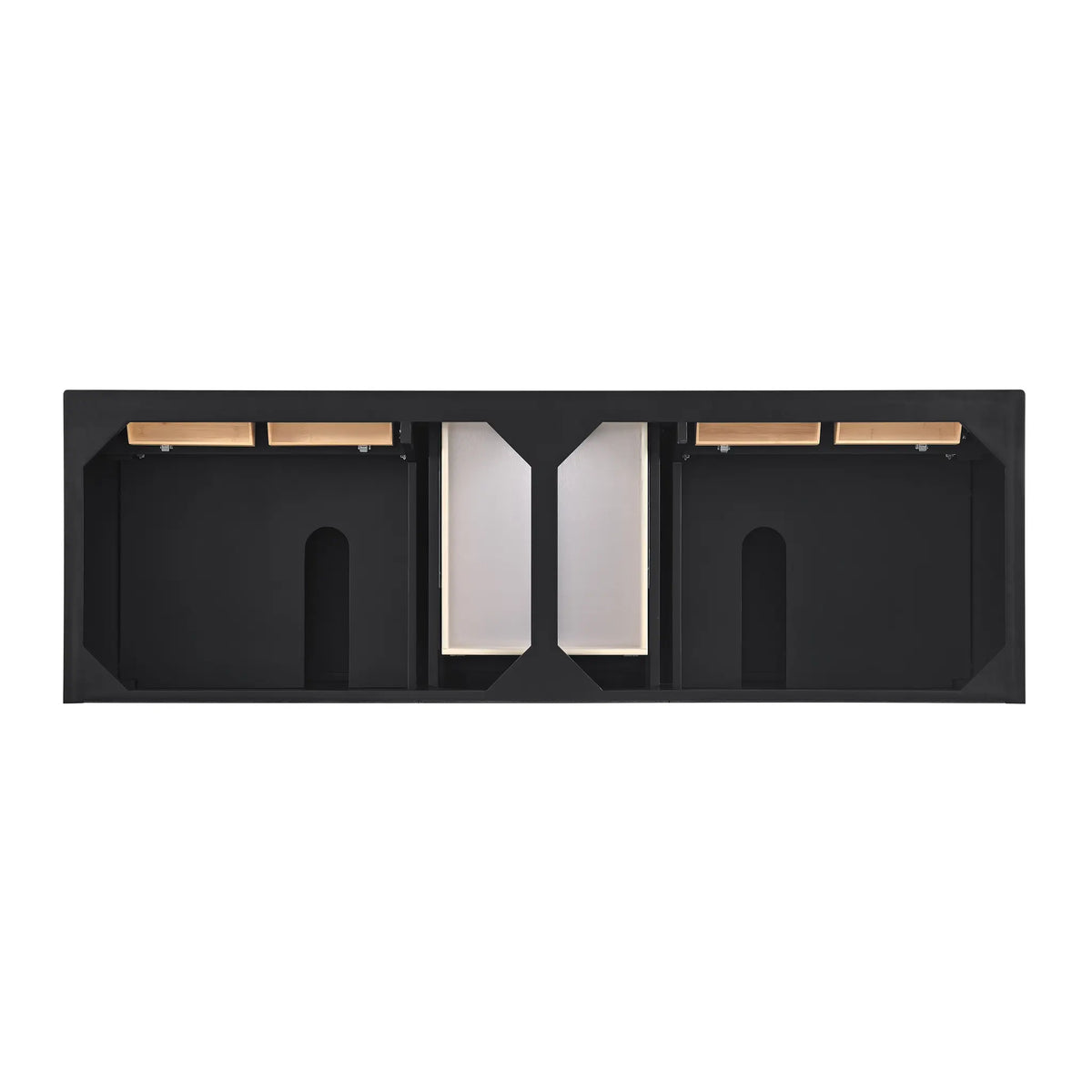 72 Lorelai Double Vanity In Black Onyx Standard White Zeus Silestone Backsplash Single Hole 3