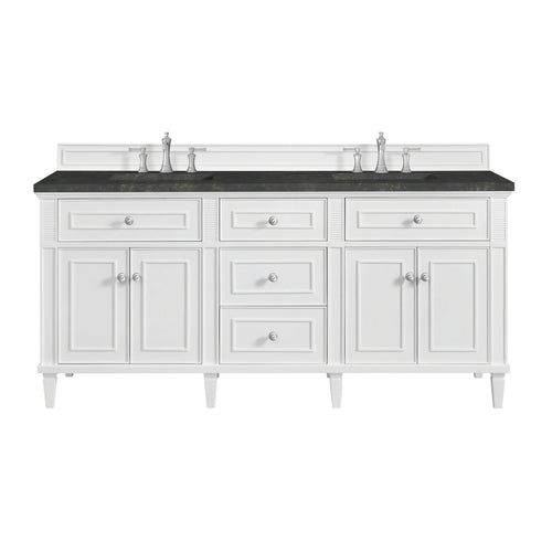 72" Lorelai Double Vanity in Bright White by James Martin Vanities