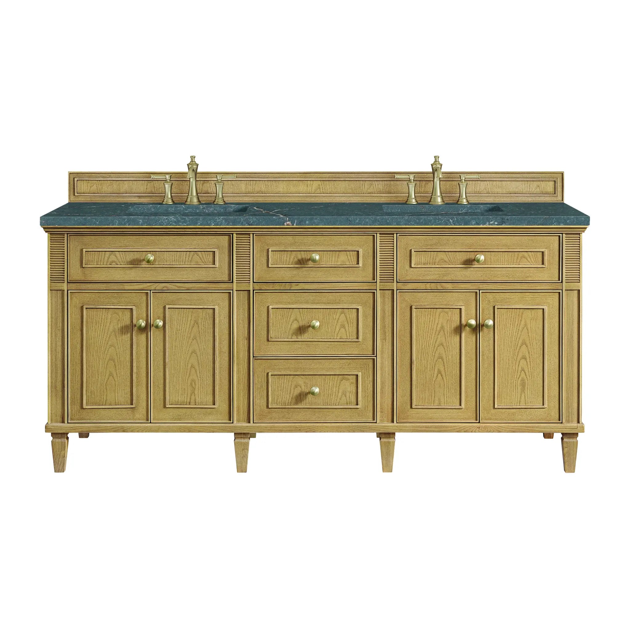 72" Lorelai Double Vanity in Light Natural Oak by James Martin Vanities