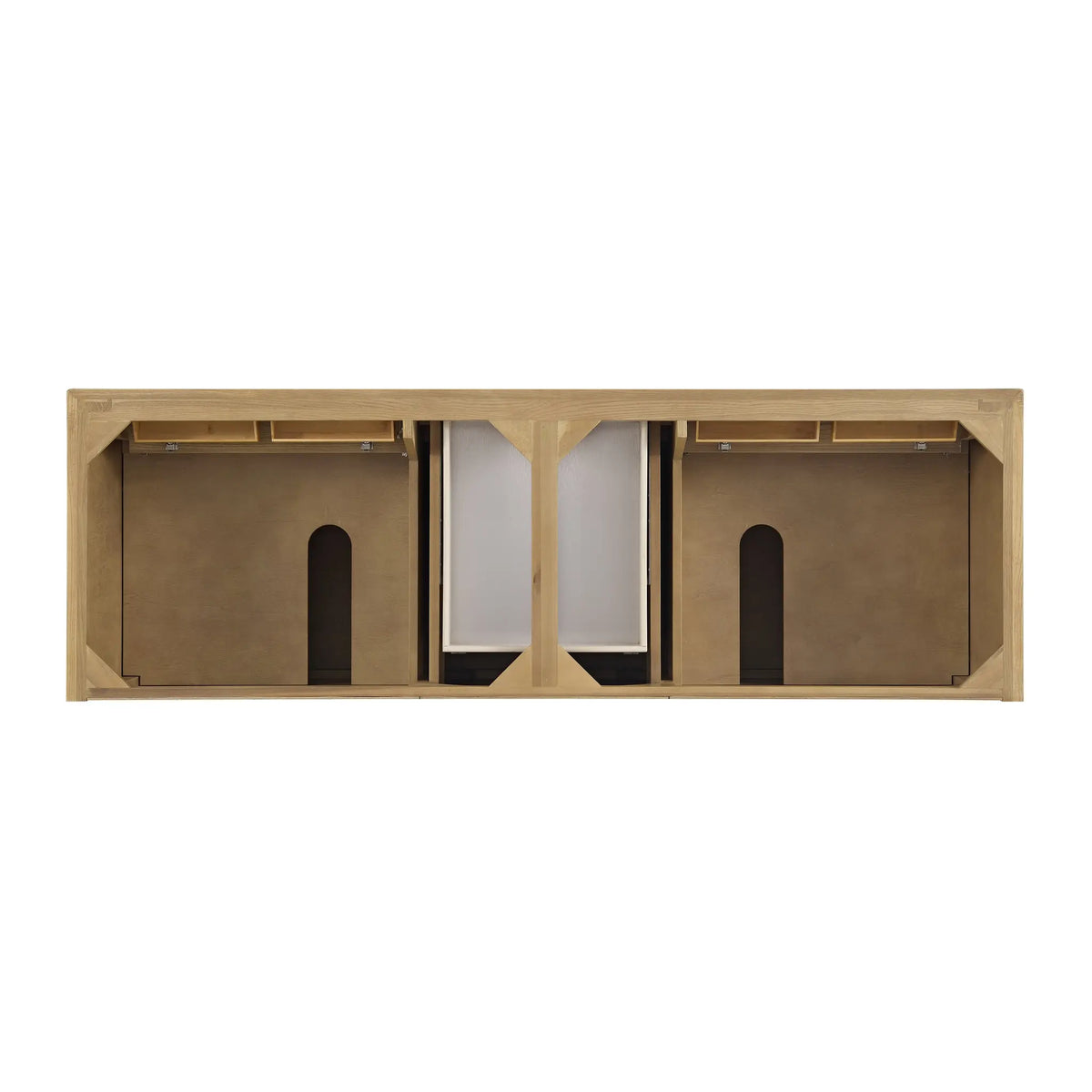72 Lorelai Double Vanity In Light Natural Oak Standard Carrara White Marble 8 Widespread 6