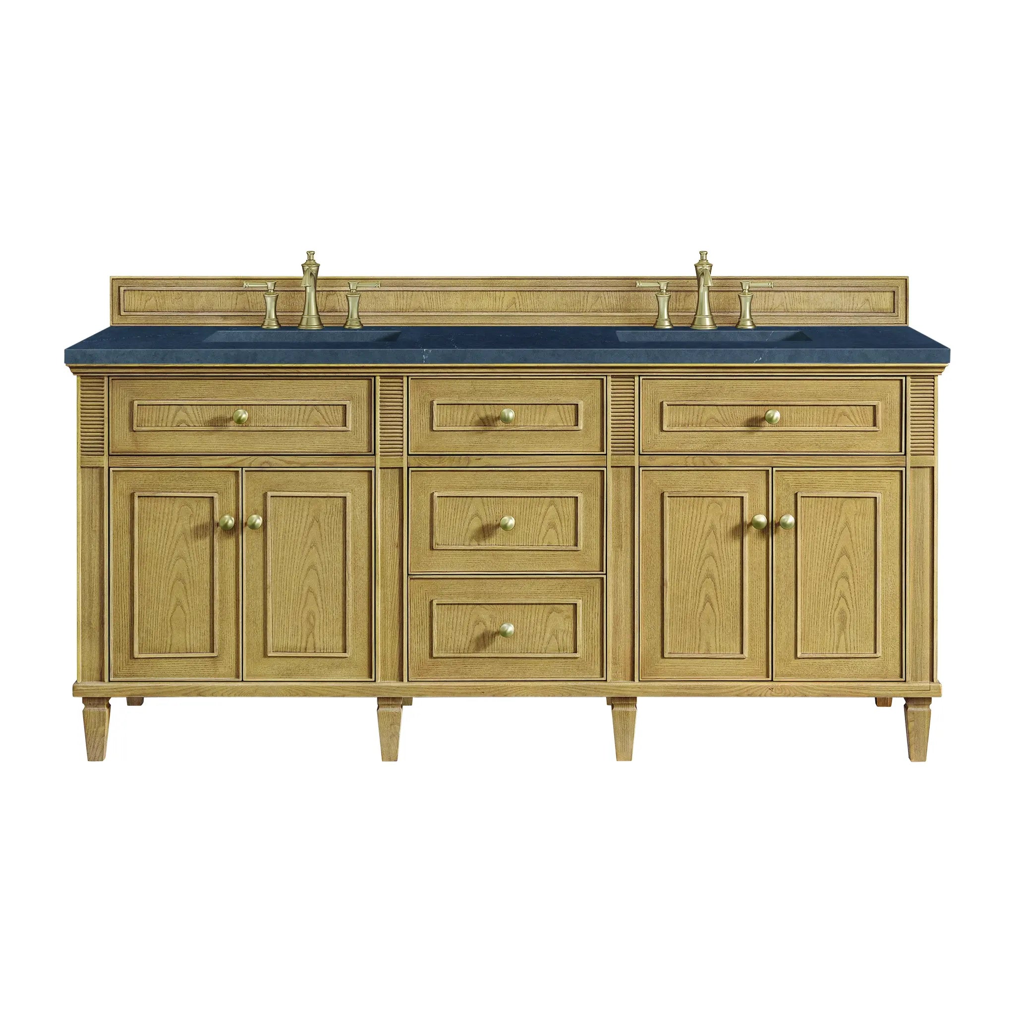 72" Lorelai Double Vanity in Light Natural Oak by James Martin Vanities