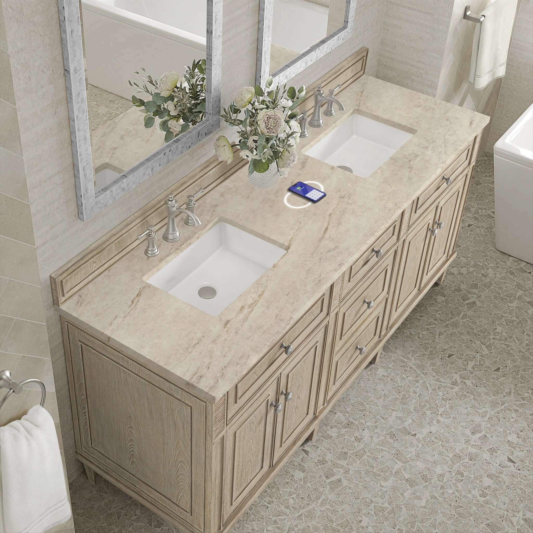72-lorelai-double-vanity-in-whitewashed-oak-w-freepower-wireless-charger-by-james-martin-vanities-tajnar-eclos-zero-silica image 14