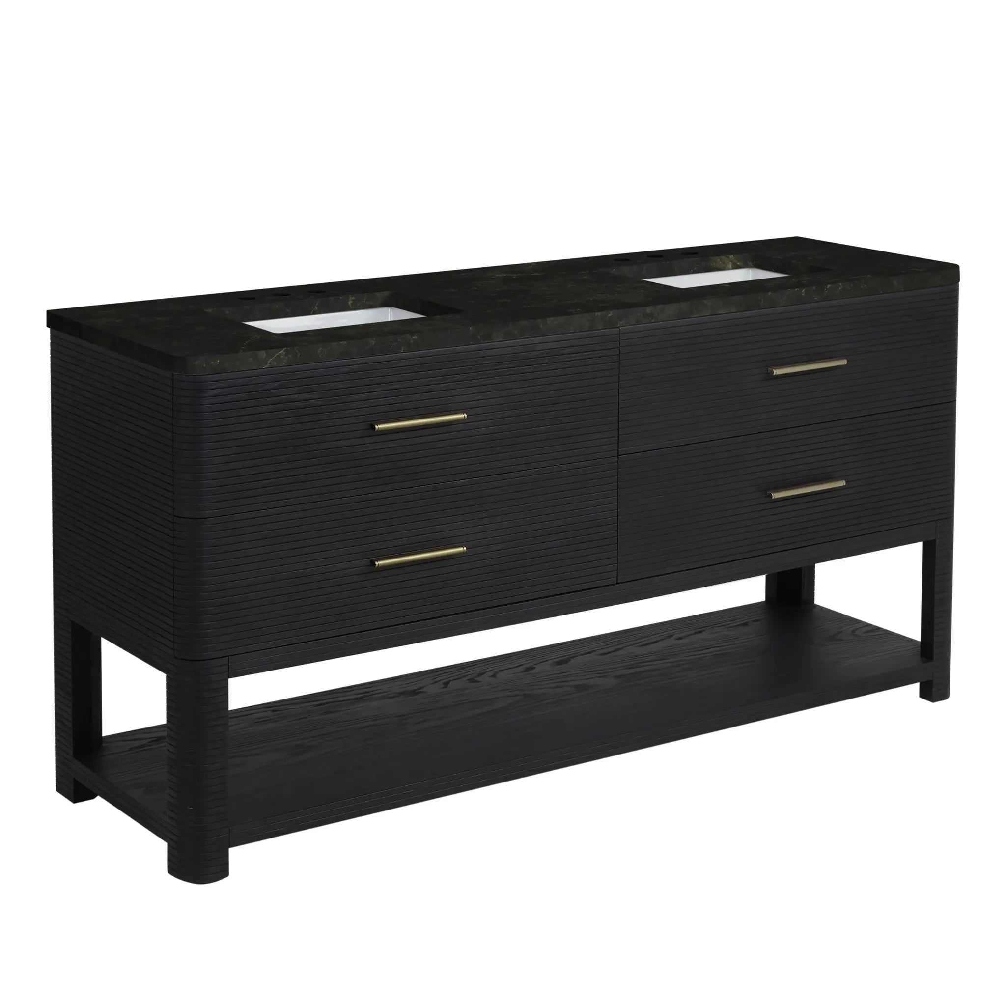 72 Lucian Double Vanity In Carbon Oak Standard Phantome Eclos 8 Widespread 9
