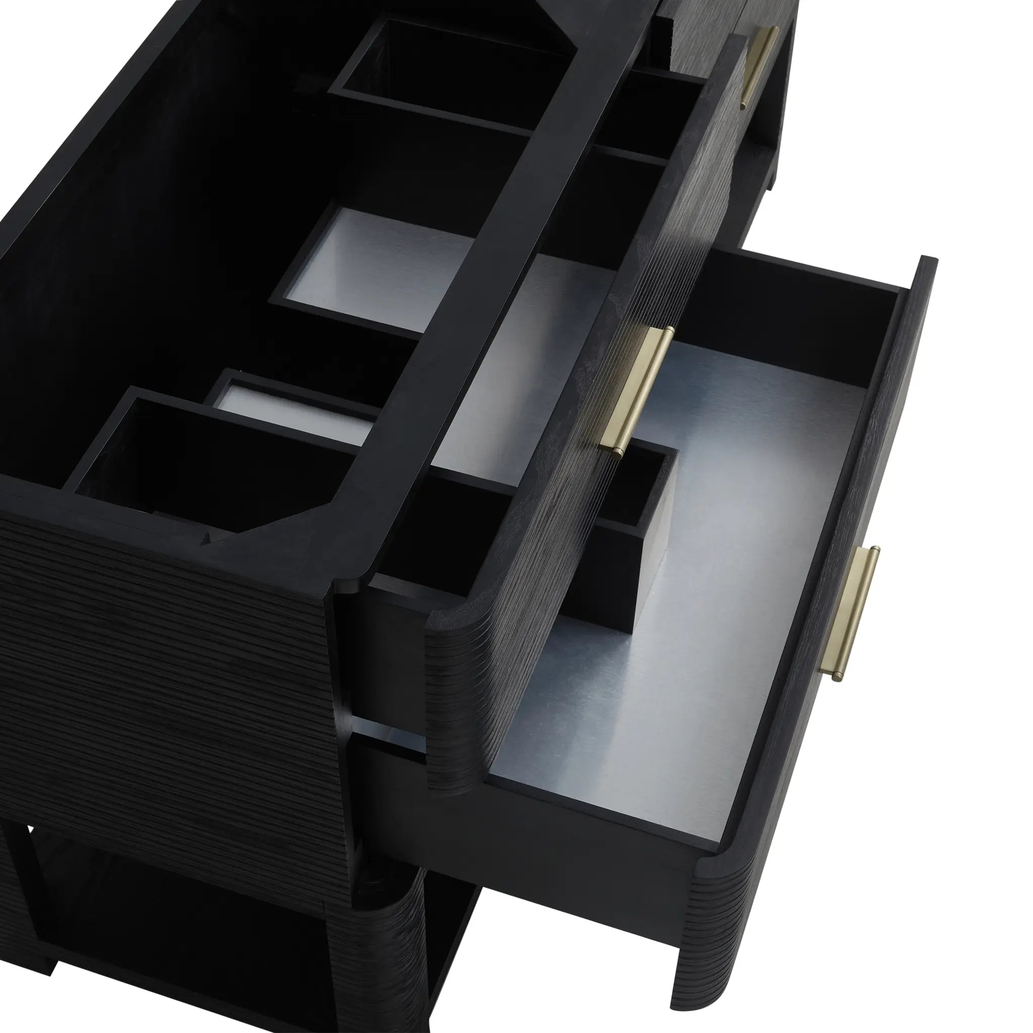 72 Lucian Double Vanity In Carbon Oak Standard Victorian Silver Silestone Single Hole 12