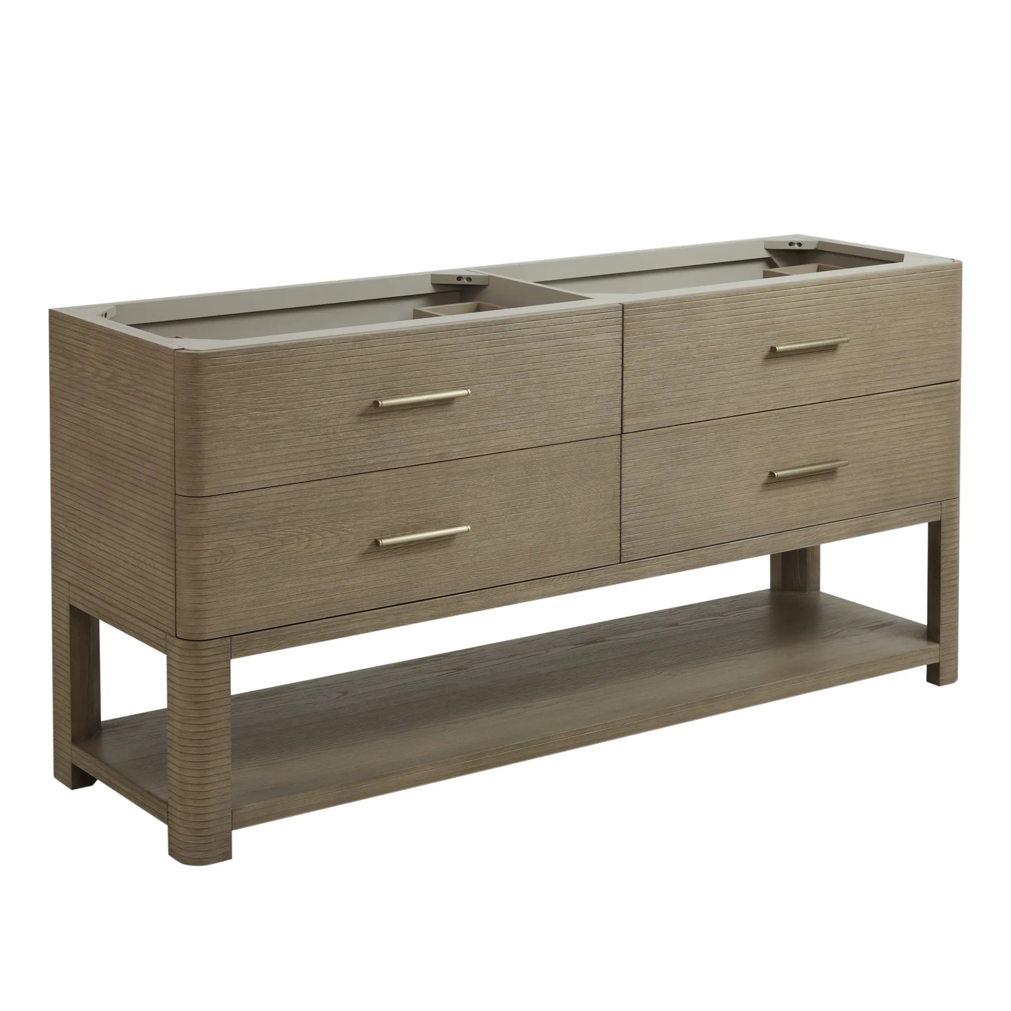 72" Lucian Double Vanity in Pebble Oak by James Martin Vanities