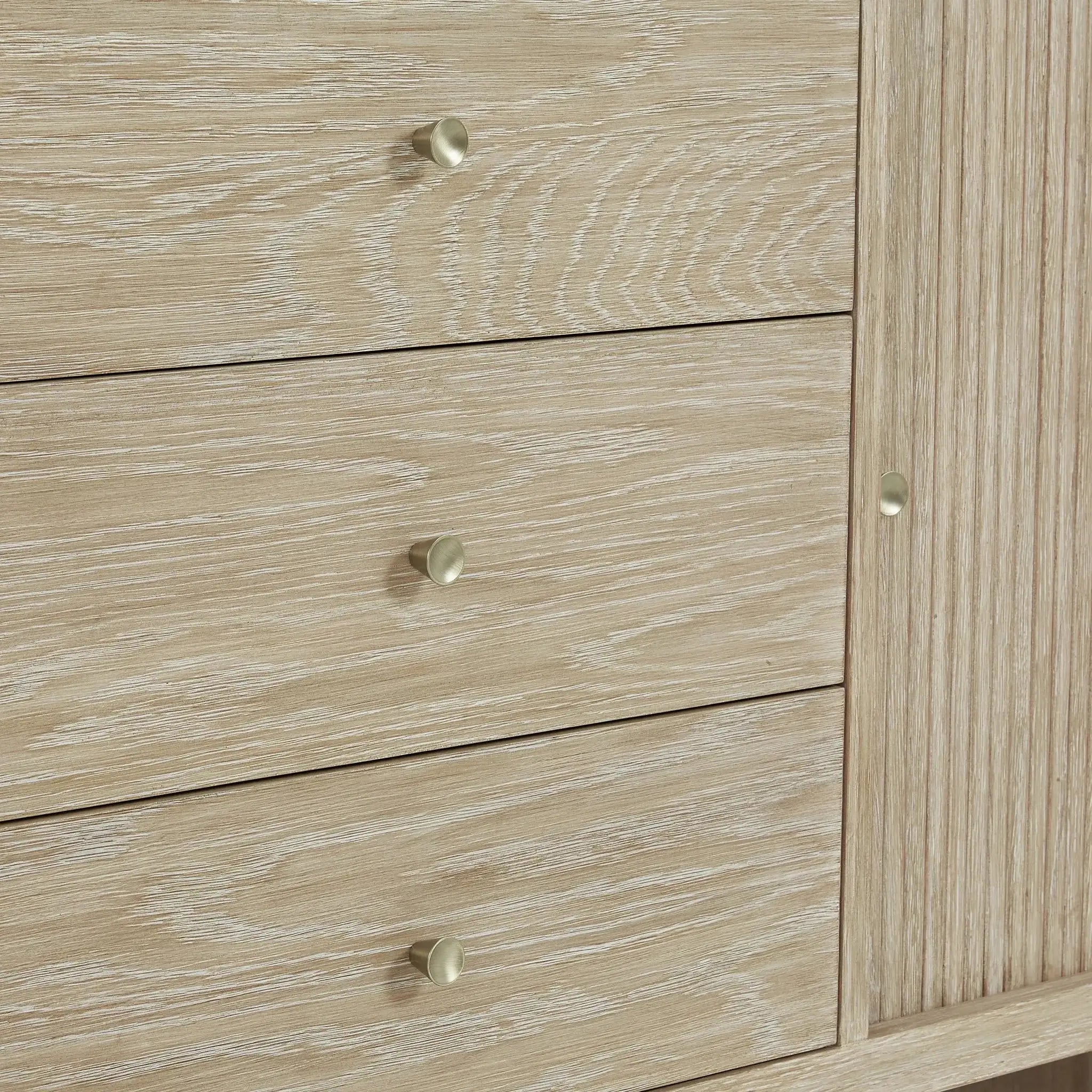 72" Marigot Double Vanity in Sunwashed Oak-Eternal Jasmine Pearl Silestone-8" Widespread image 11 new