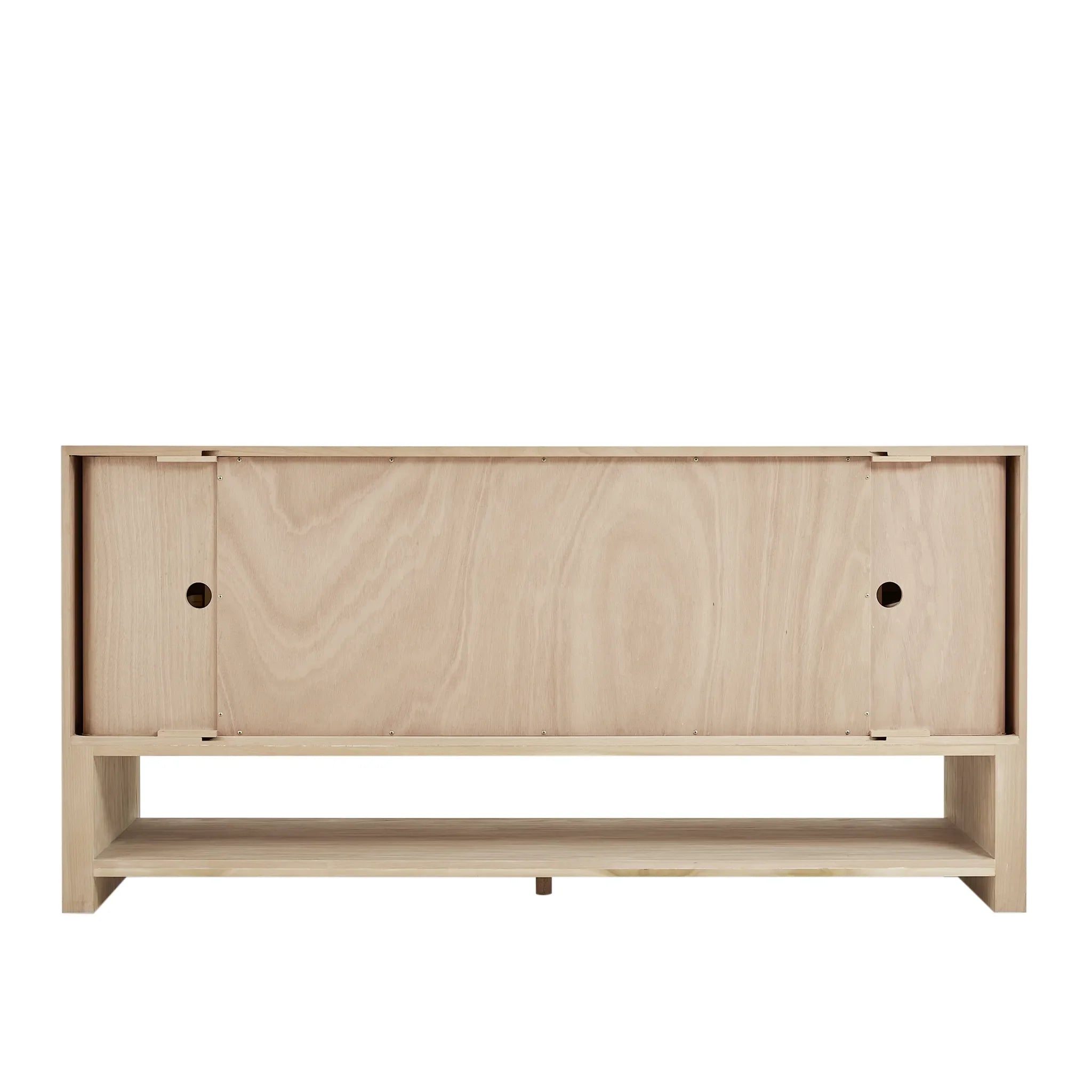 72" Marigot Double Vanity in Sunwashed Oak-Ethereal Noctis Silestone-8" Widespread image 9