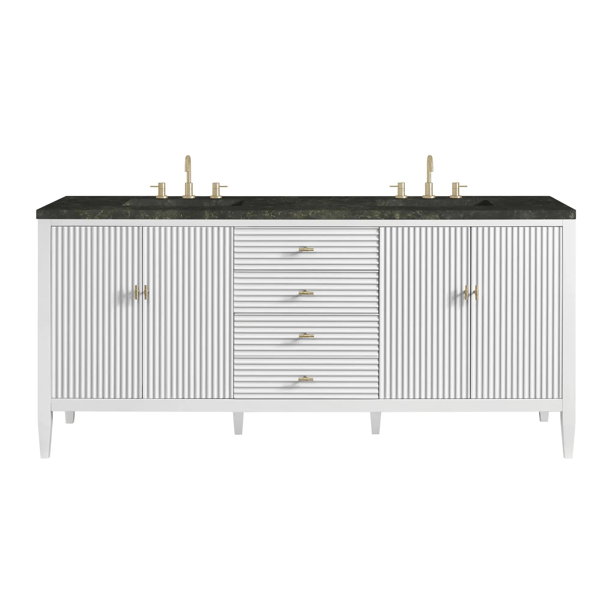 72" Myrrin Vanity in Bright White by James Martin Vanities