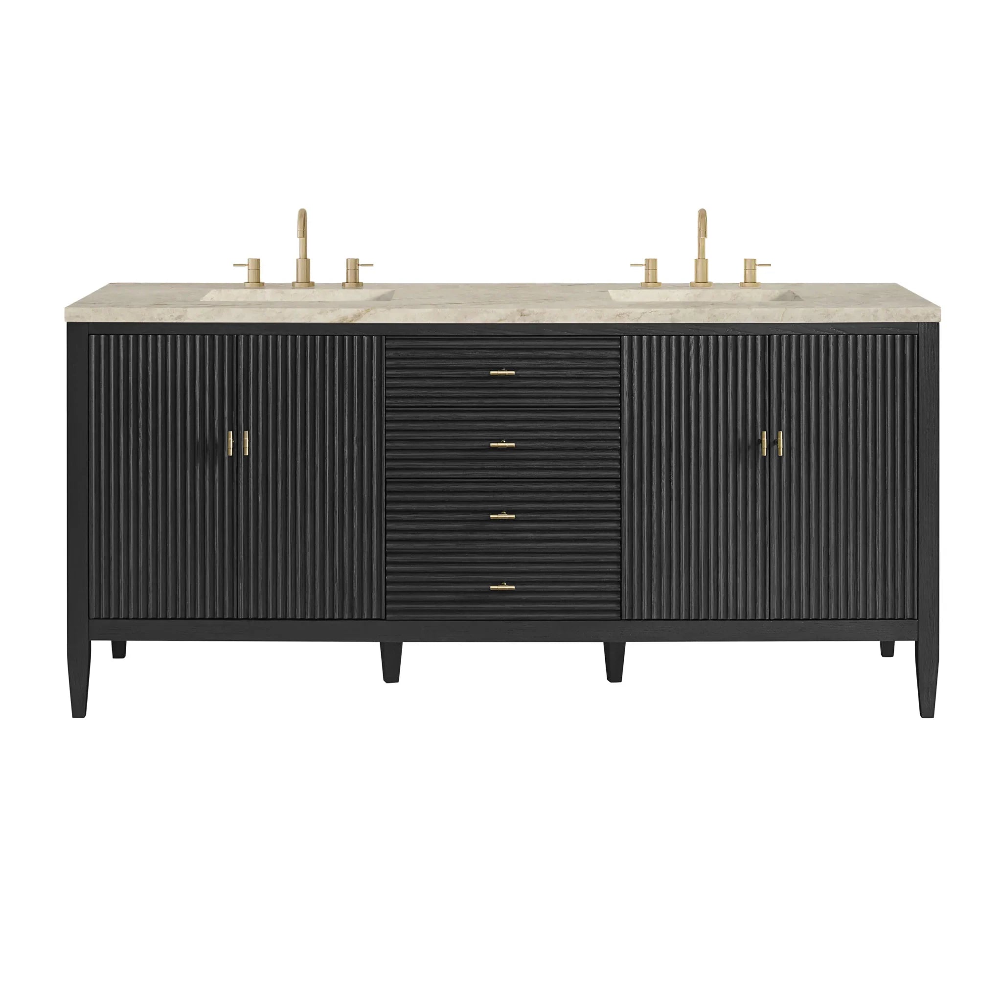 72" Myrrin Vanity in Carbon Oak by James Martin Vanities