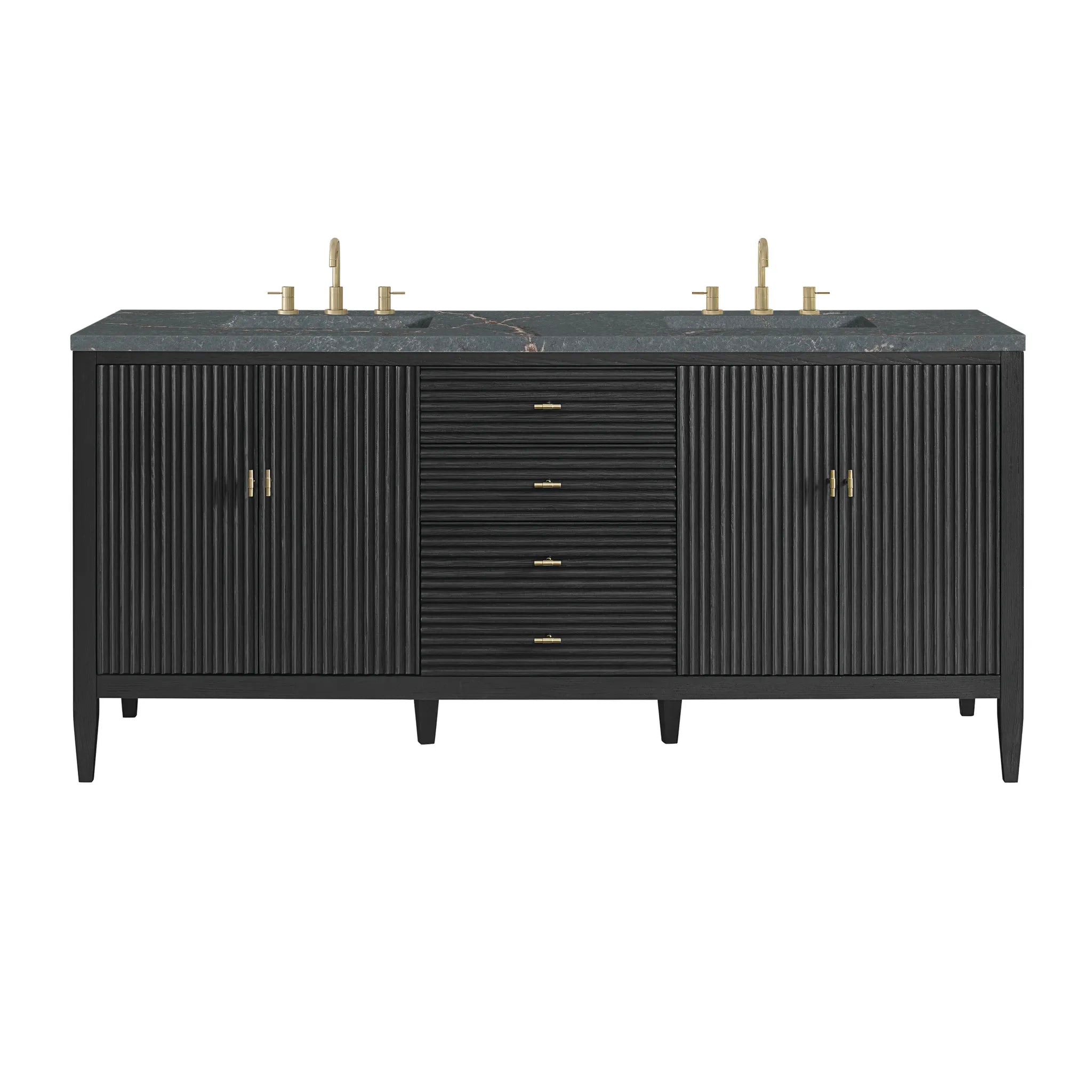 72" Myrrin Vanity in Carbon Oak by James Martin Vanities