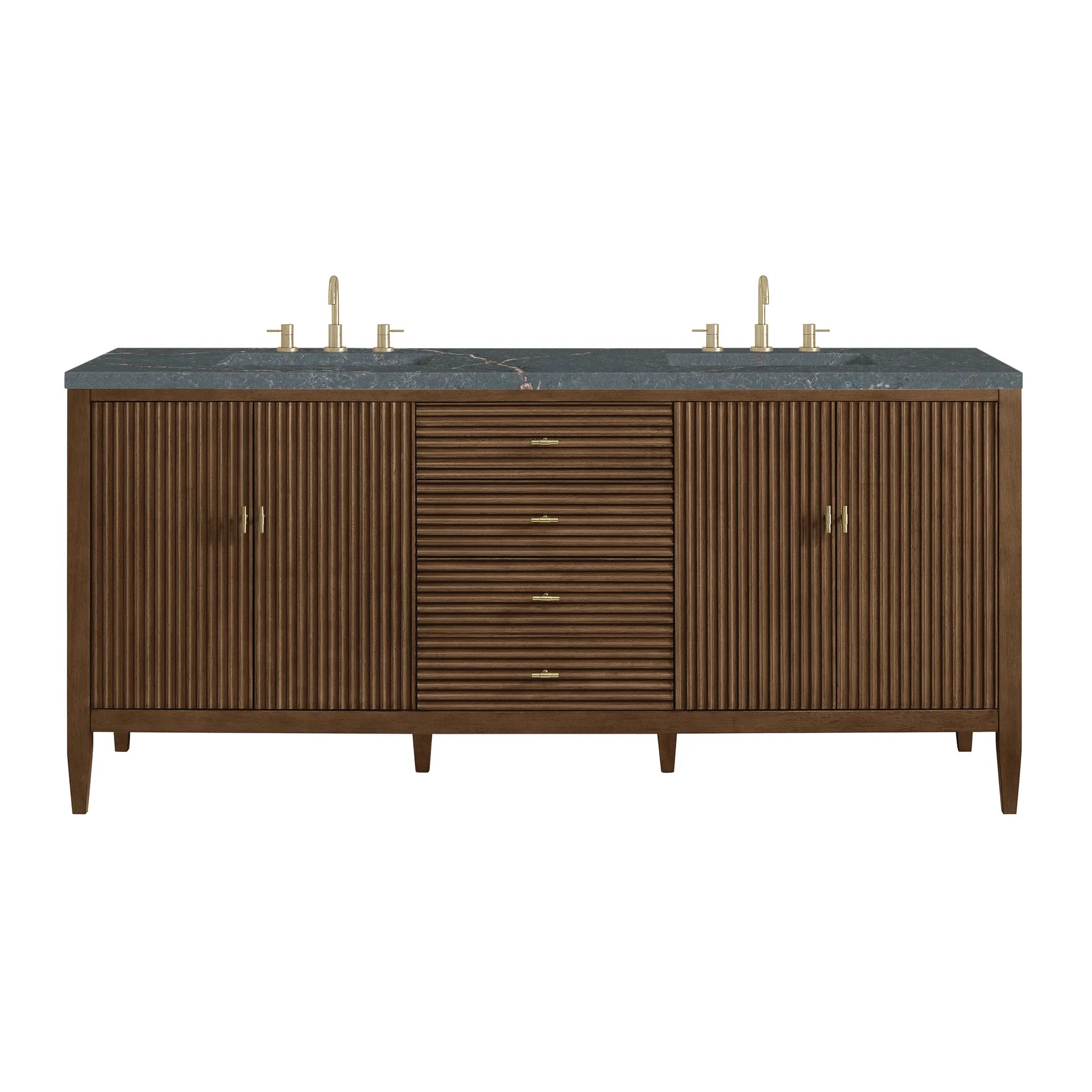 72" Myrrin Vanity in Mid Century Walnut by James Martin Vanities