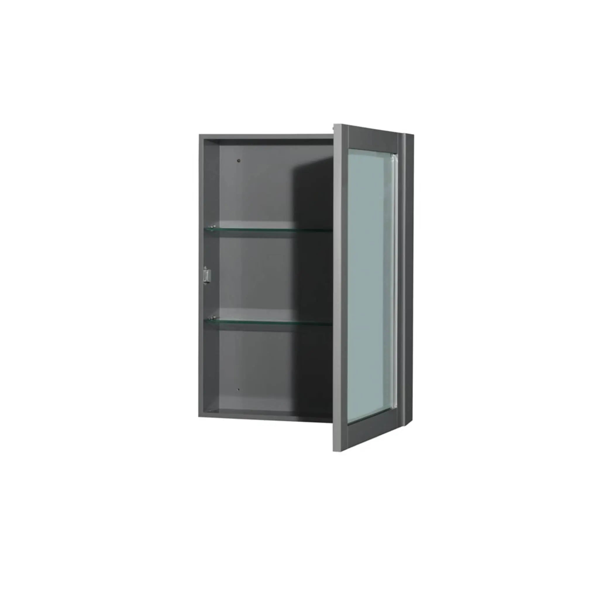 72" Sheffield Double Bathroom Vanity in Dark Gray with Brushed Chrome Trim & Medicine Cabinet by Wyndham