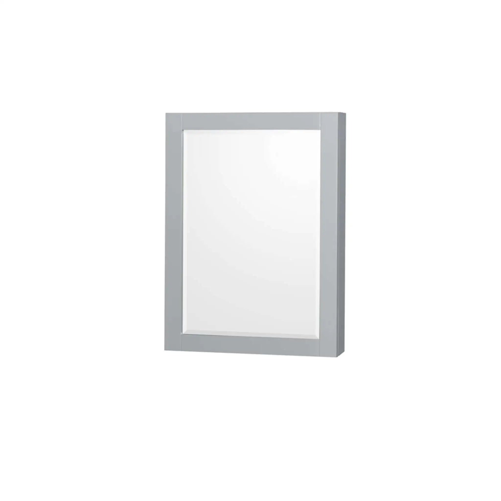 72" Sheffield Double Bathroom Vanity in Gray with Brushed Chrome Trim & Medicine Cabinet by Wyndham