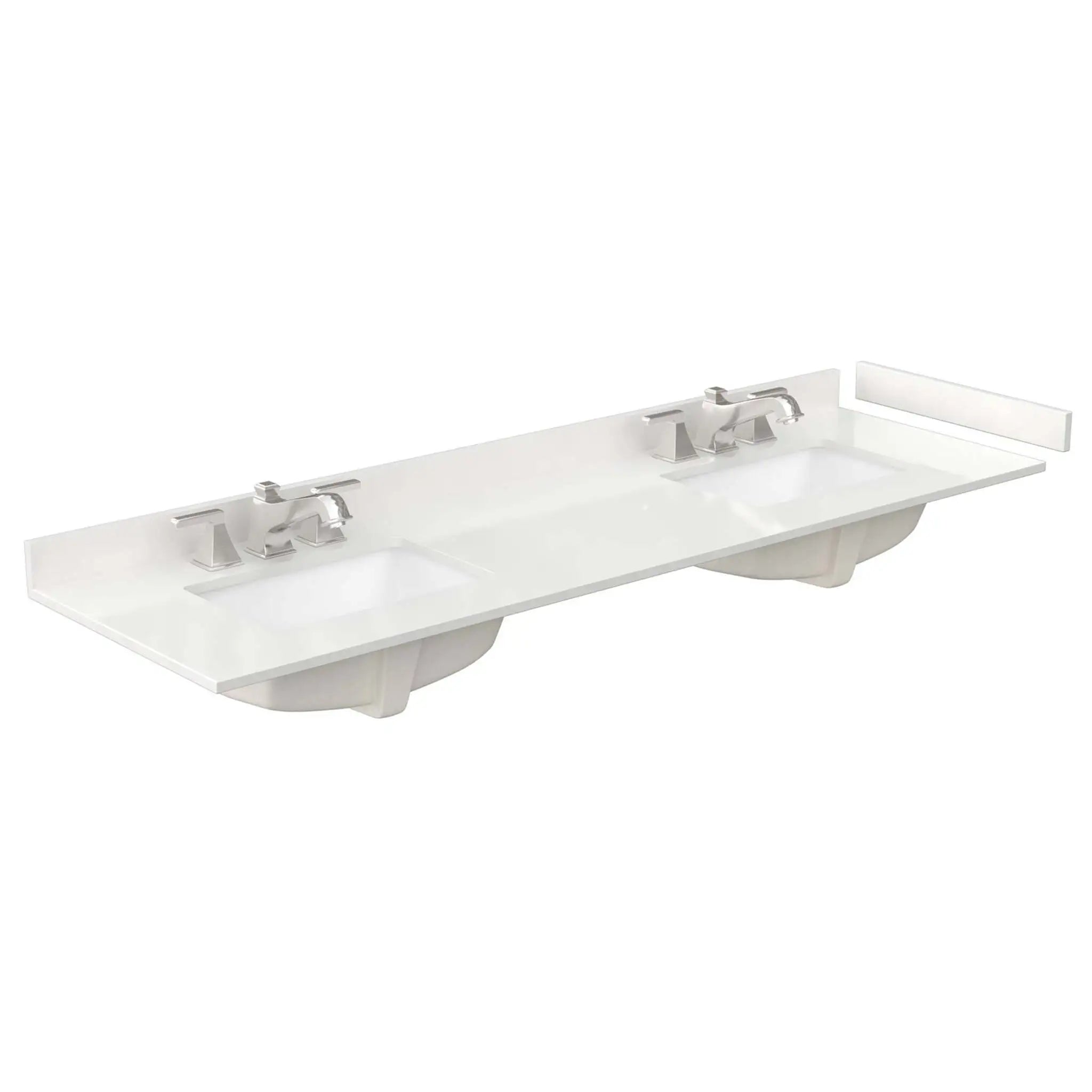 72" Sheffield Double Bathroom Vanity in Gray with Brushed Chrome Trim by Wyndham
