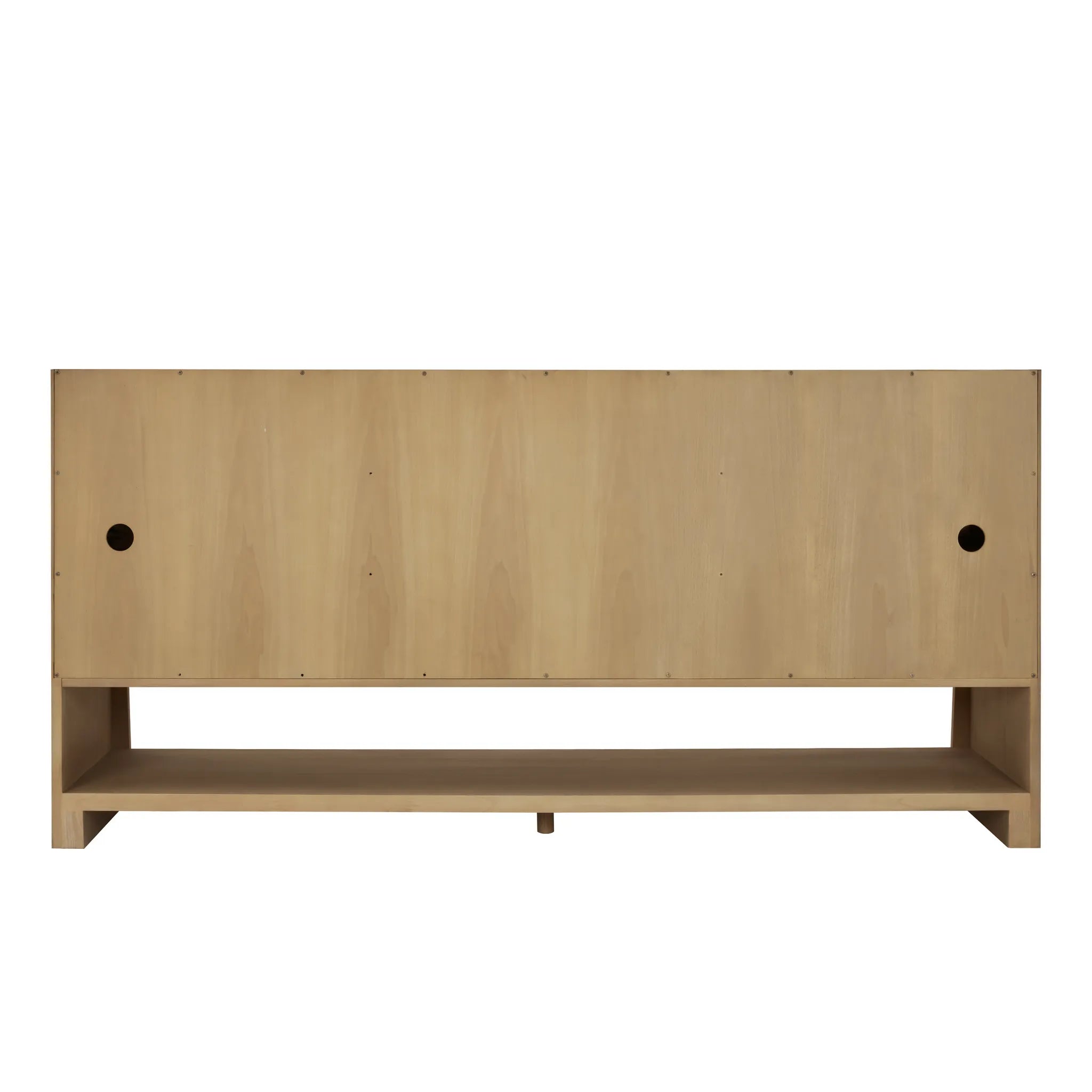 72" Solene Double Vanity in Seaside Oak-Carrara White Marble-8" Widespread image 8