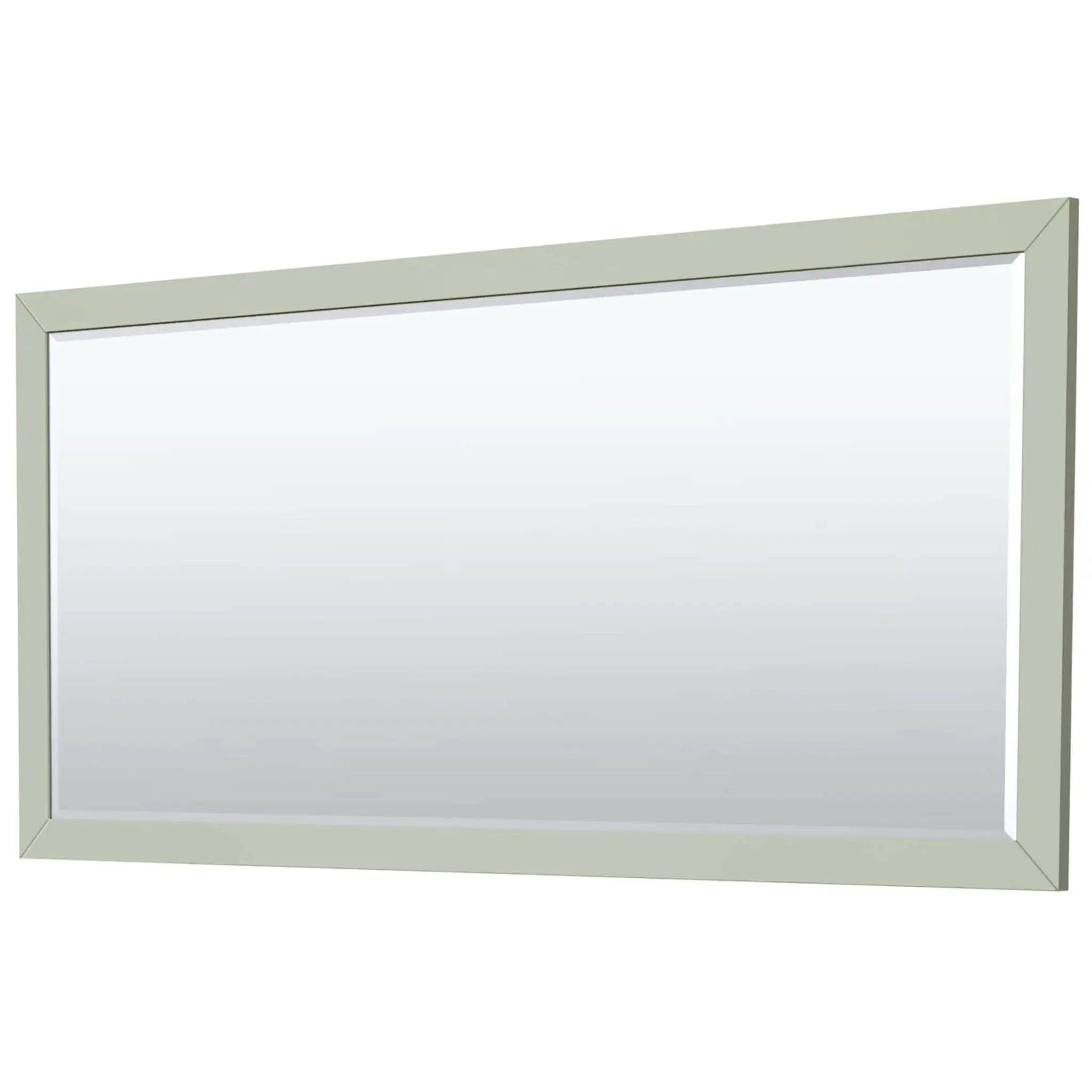 72" Strada Double Bathroom Vanity in Light Green with Satin Bronze Trim & 70" Mirror by Wyndham