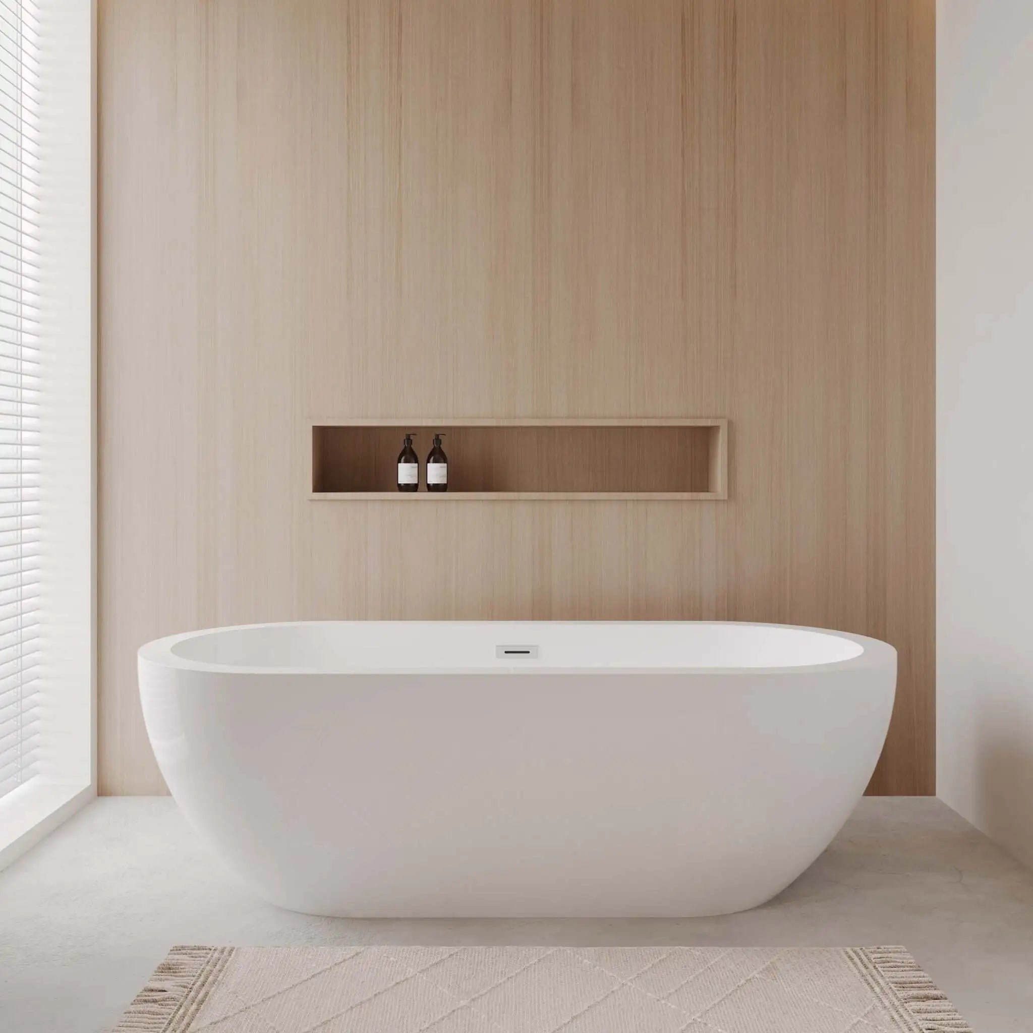 72" White Freestanding Bathtub - Soho by Wyndham (WCOBT100272) image 1