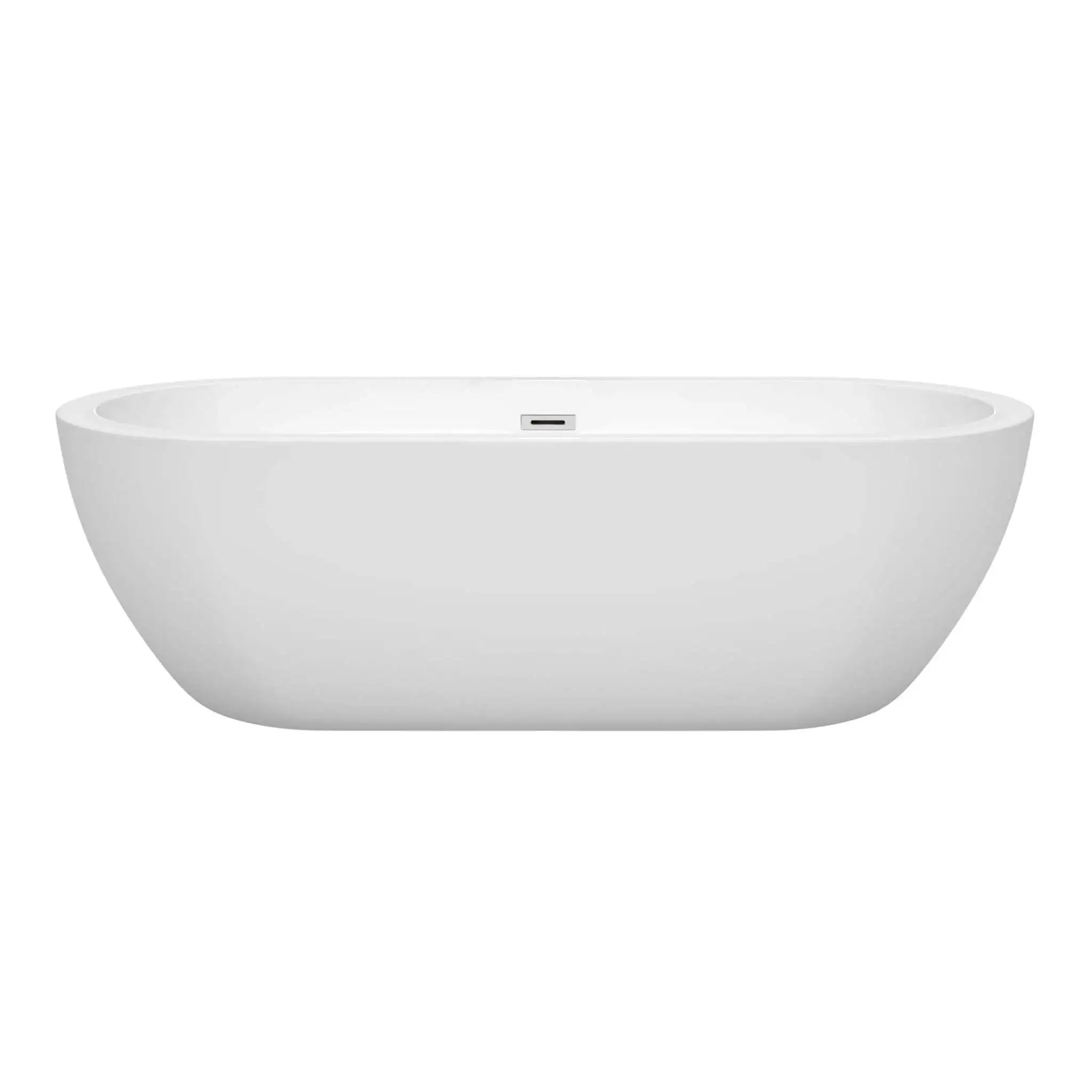 72" White Freestanding Bathtub - Soho by Wyndham (WCOBT100272) image 2