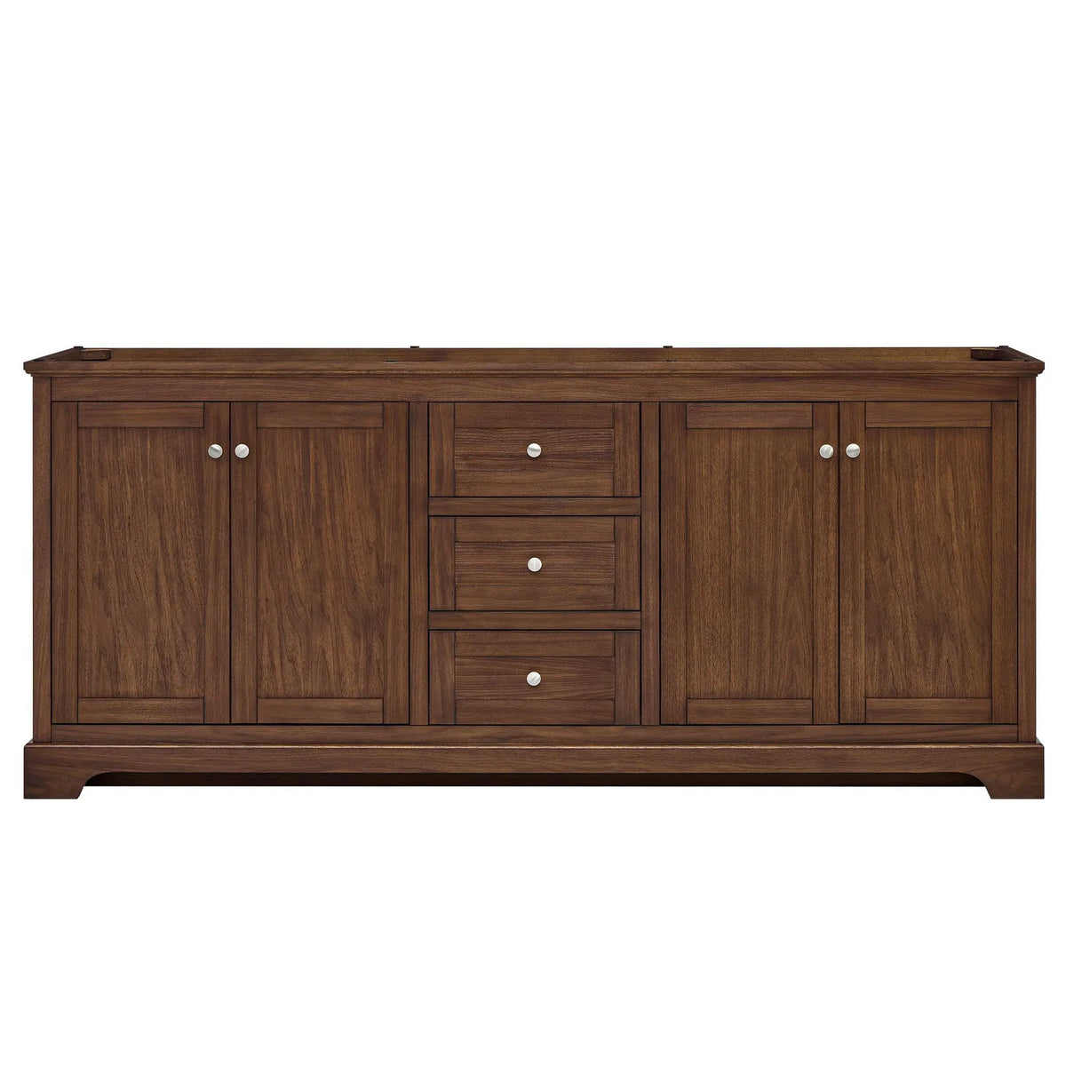 80" Avery Double Bathroom Vanity Dark Walnut Polished Chrome Trim by wyndham View 41