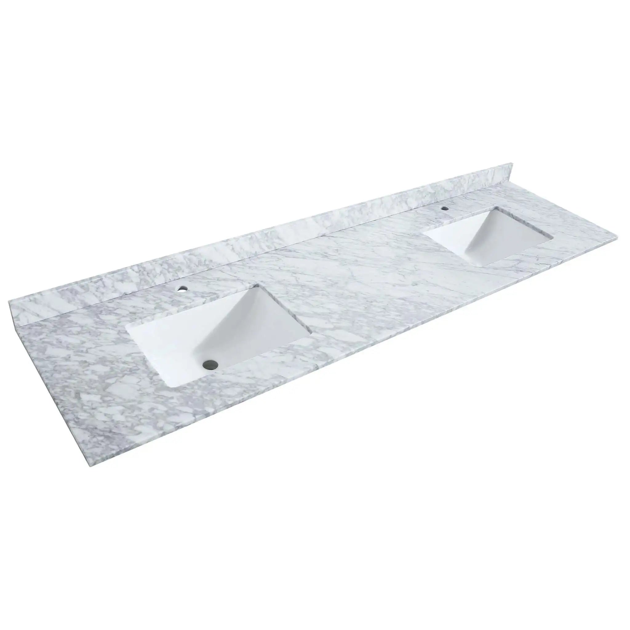 80" Avery Double Bathroom Vanity in White with Matte Black Trim by Wyndham