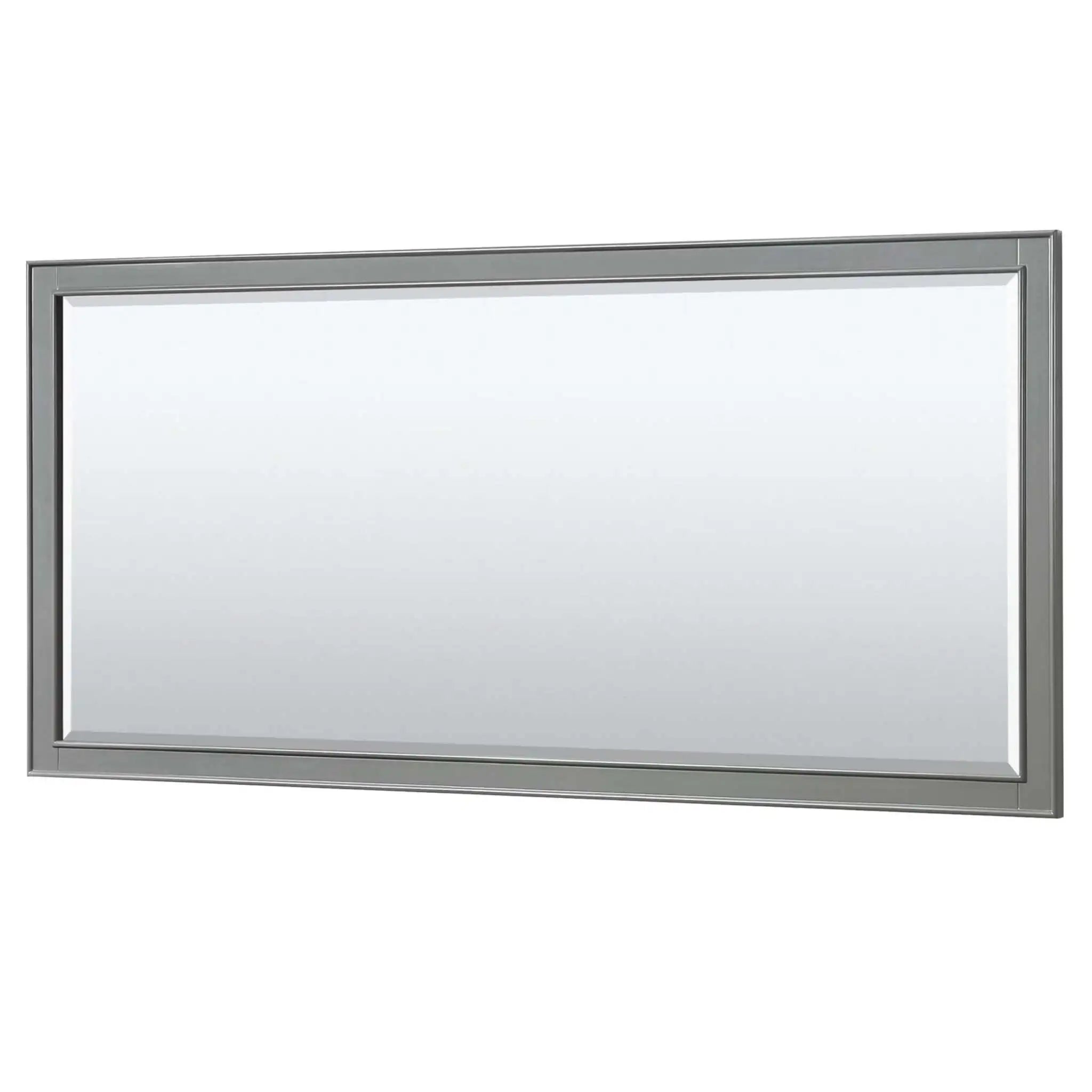 80" Deborah Double Bathroom Vanity in Dark Gray with Polished Chrome Trim & 70" Mirror by Wyndham