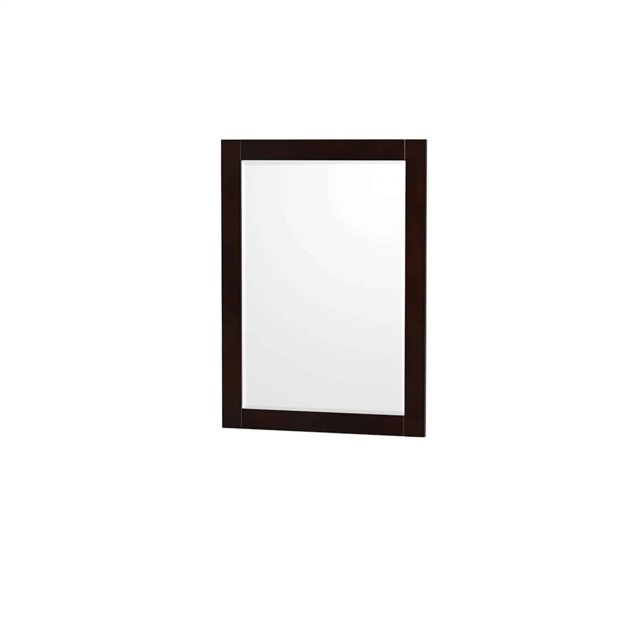 80" Sheffield Double Bathroom Vanity in Espresso with Brushed Chrome Trim & 24" Mirror by Wyndham